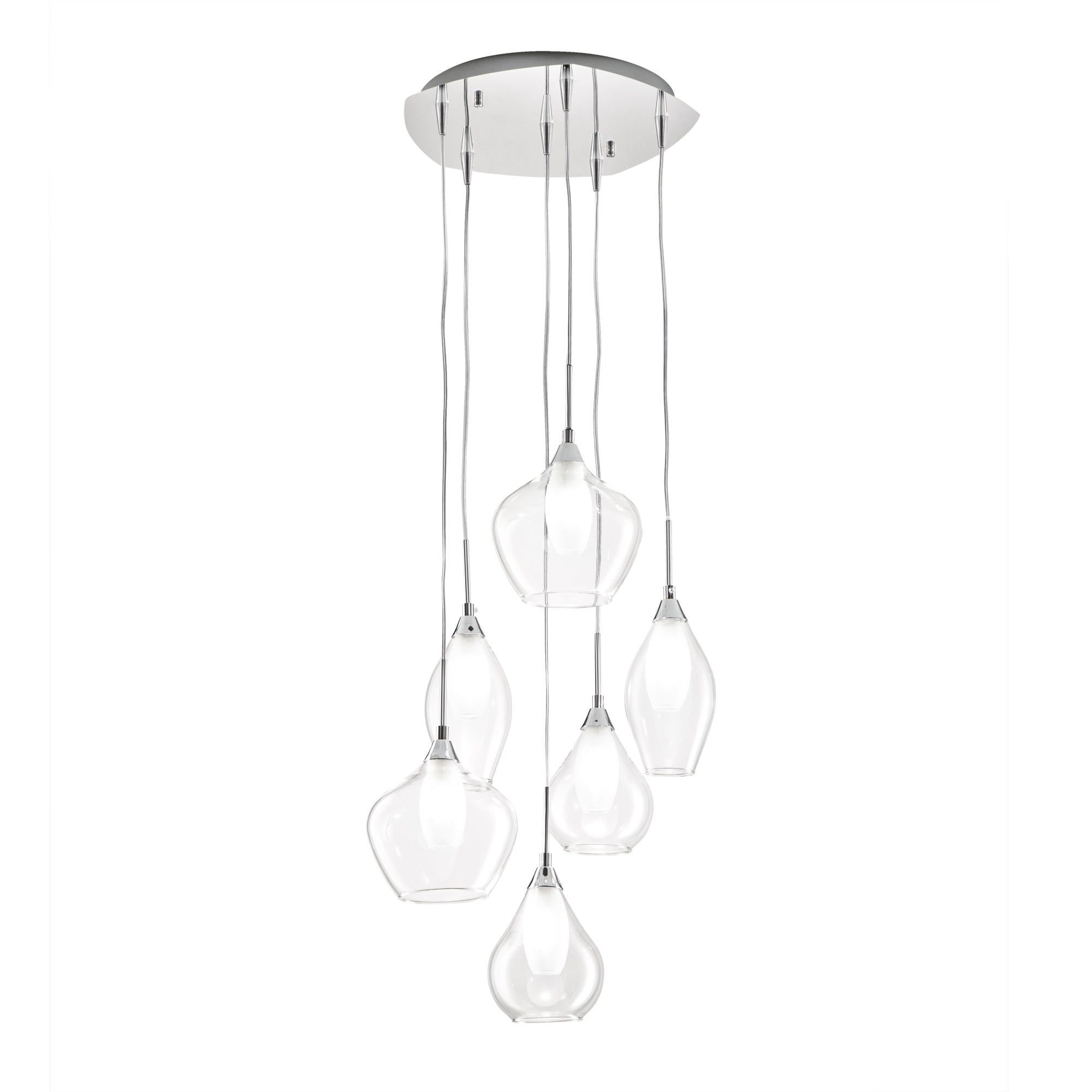 SOSPENSIONE SKYLINE TRASPARENTE 6XG9 35X120CM - Luce Ambiente e Design