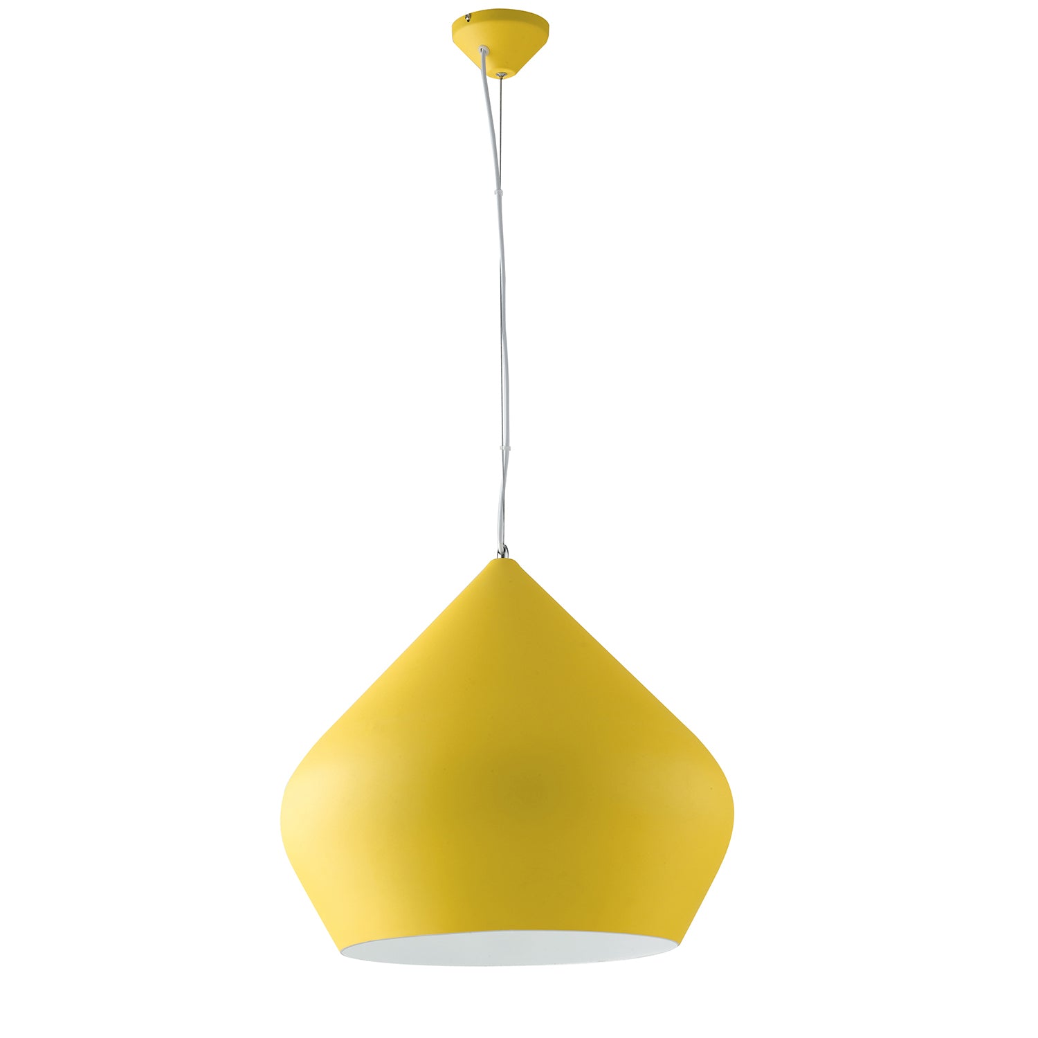 SOSPENSIONE THOLOS GIALLA/BIANCA 1XE27 52X201CM - Luce Ambiente e Design