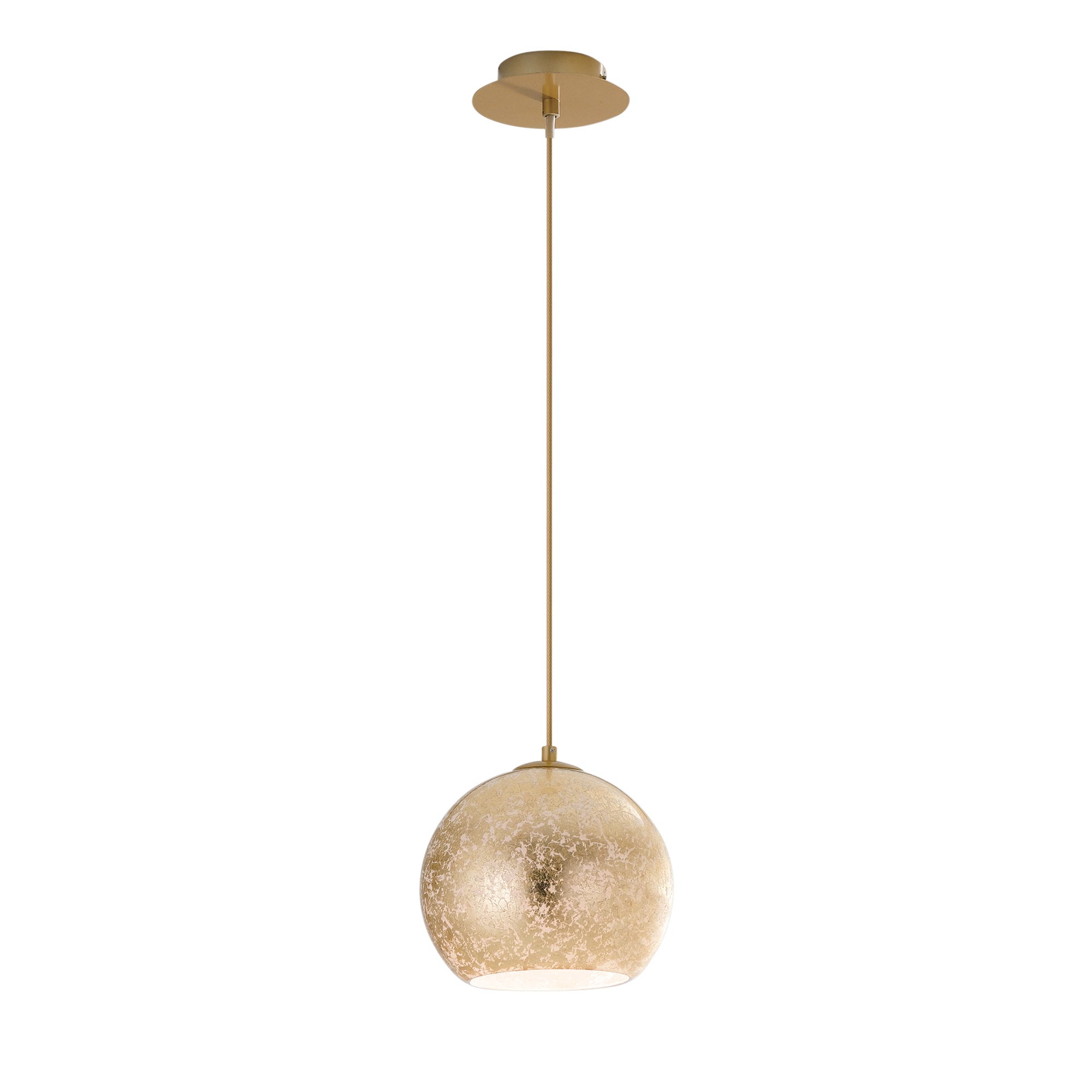 SOSPENSIONE VANITY ORO 1XE27 20X20X120CM - Luce Ambiente e Design