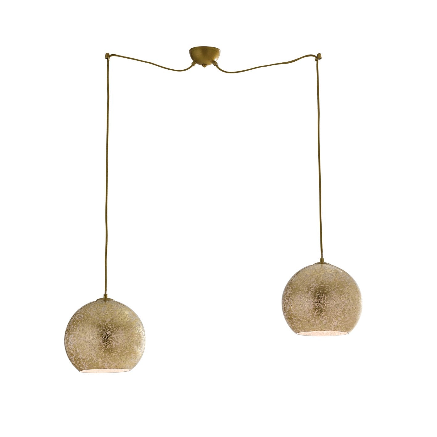 SOSPENSIONE VANITY ORO 2XE27 120CM - Luce Ambiente e Design