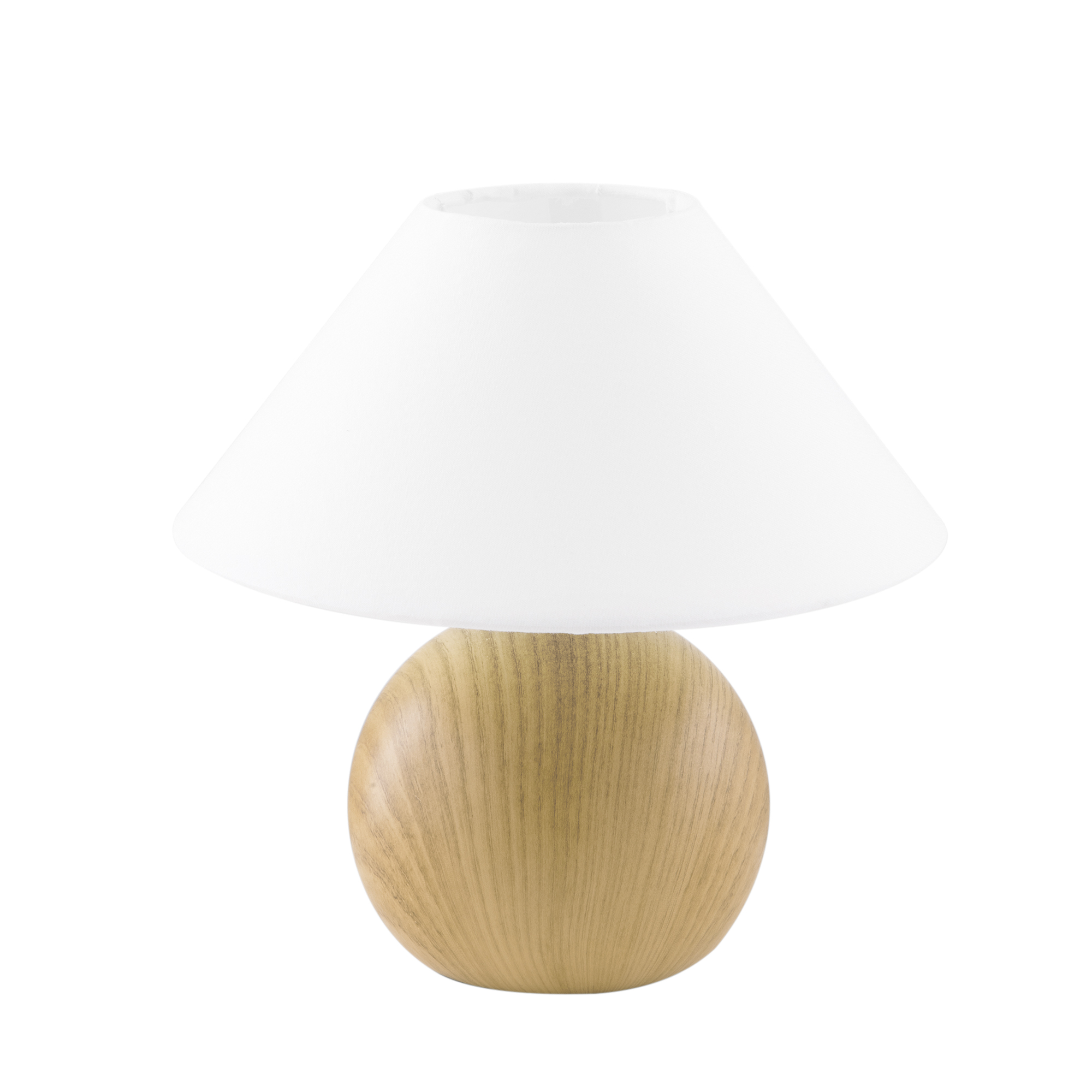 LUMETTO PINO LEGNO CHIARO/BIANCO 1XE14 23X23CM - Luce Ambiente e Design