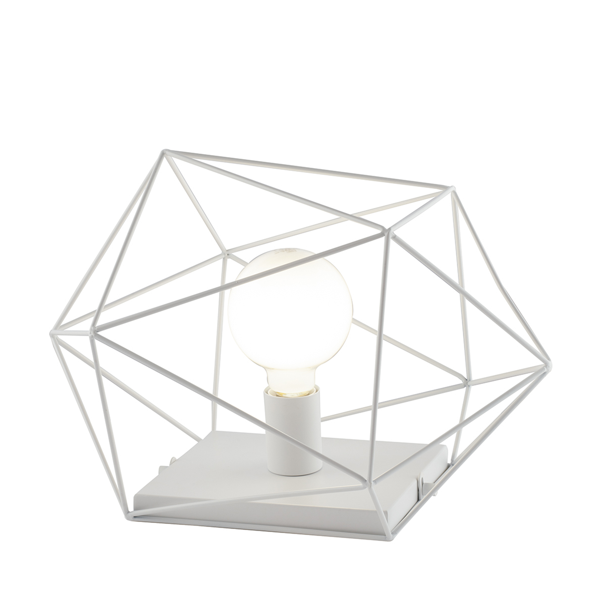 LUME ABRAXAS BIANCO 1XE27 40,5X29,5X26,5CM - Luce Ambiente e Design