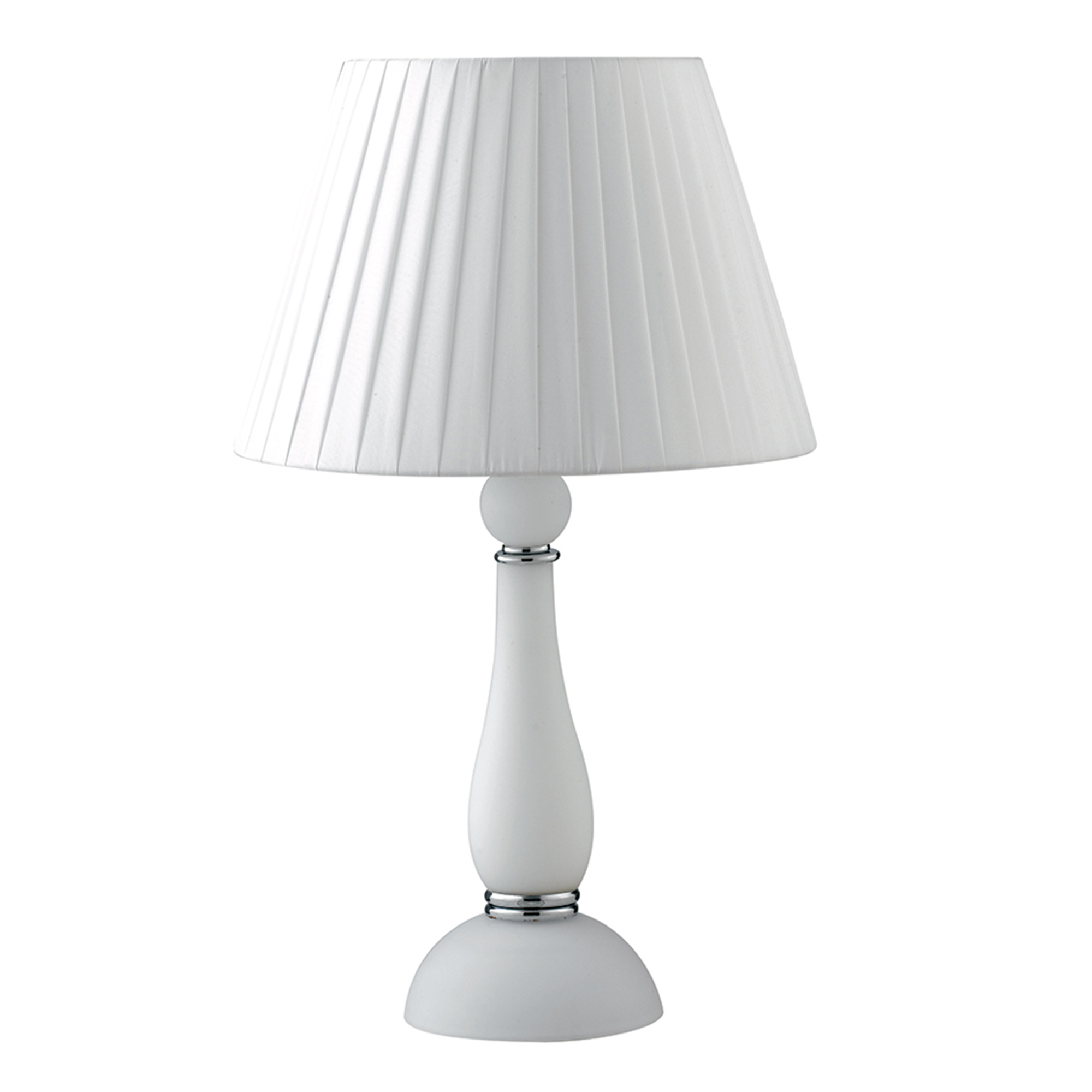 LUME ALFIERE BIANCO/CROMO 1XE14 32X54CM - Luce Ambiente e Design