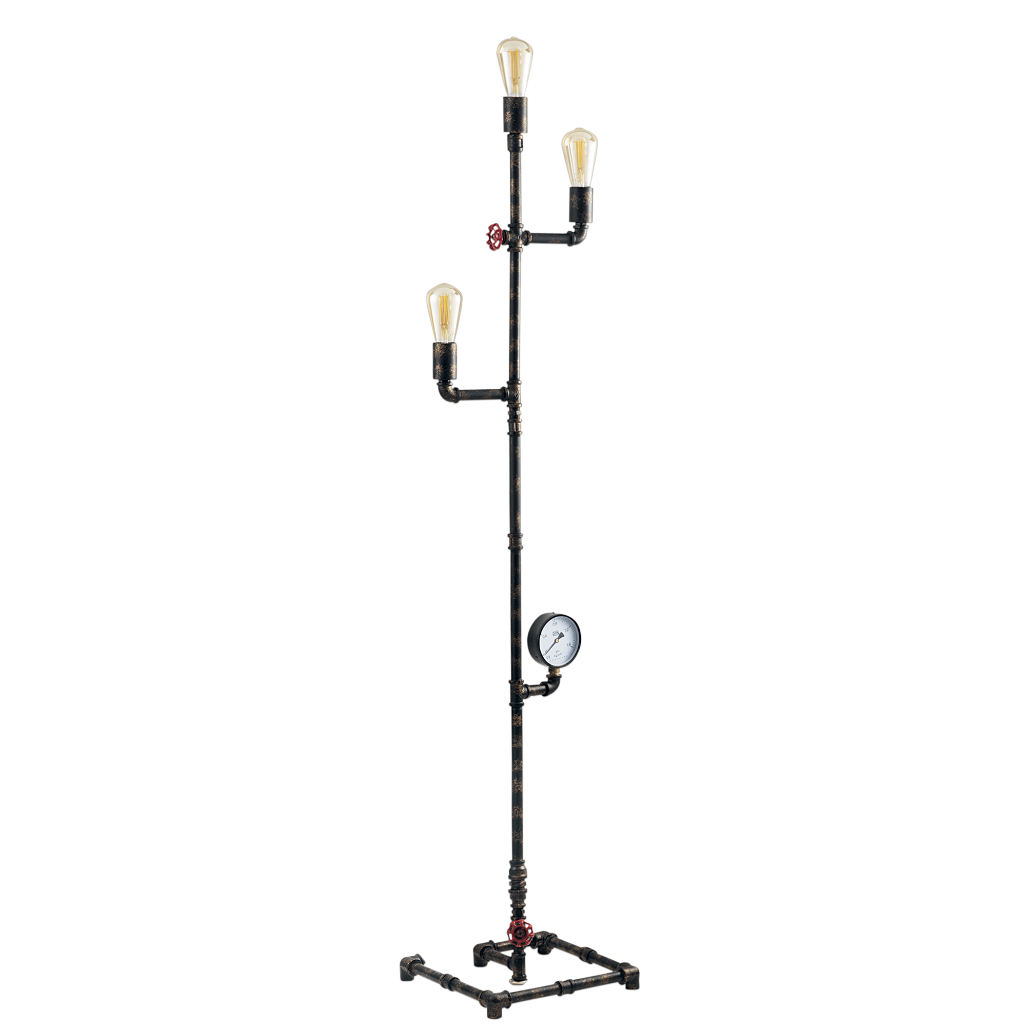 AMARCORD floor lamp in aged rust metal - Luce Ambiente e Design