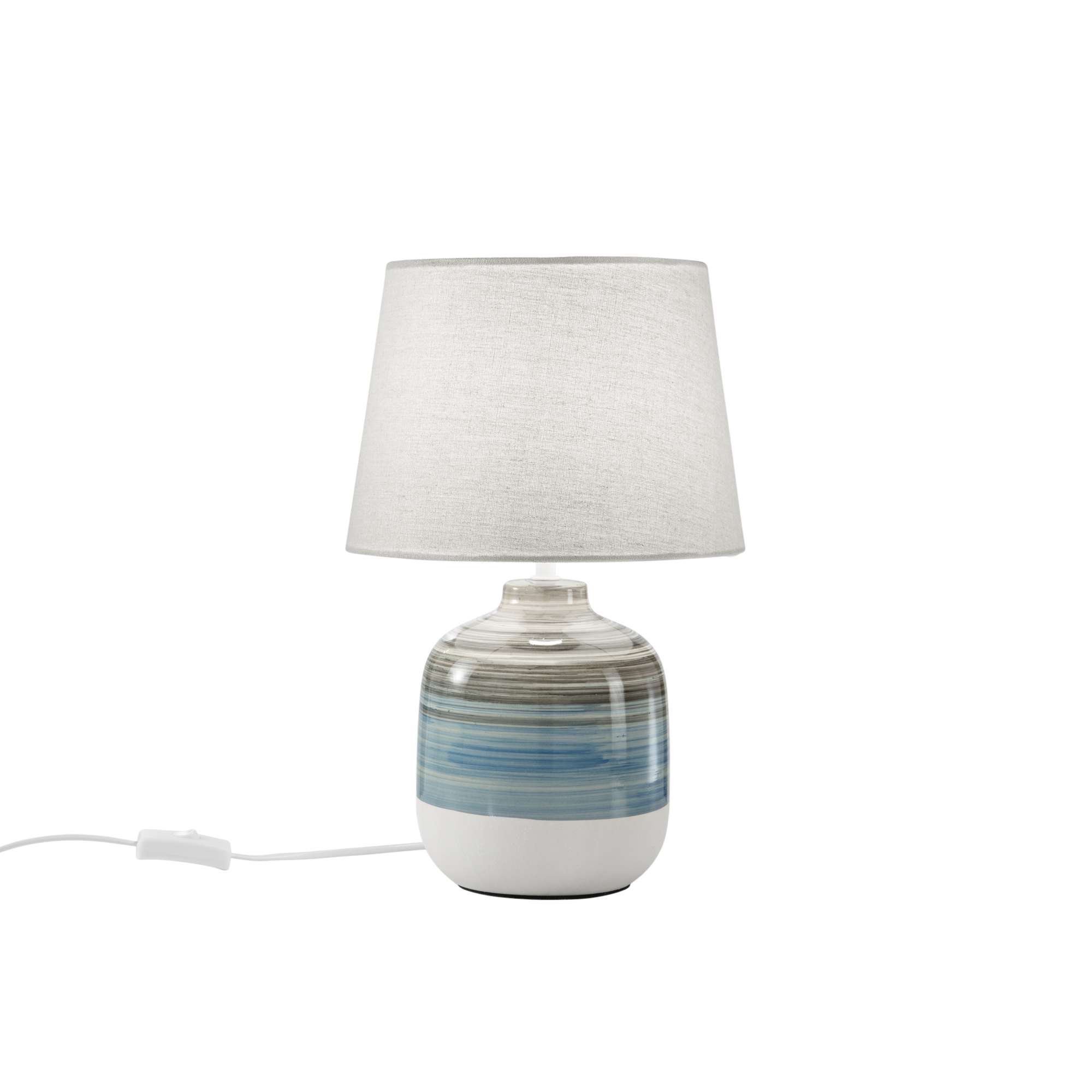 LUME APACHE GRGIO/AZZURRO 1XE27 25X25X39CM - Luce Ambiente e Design