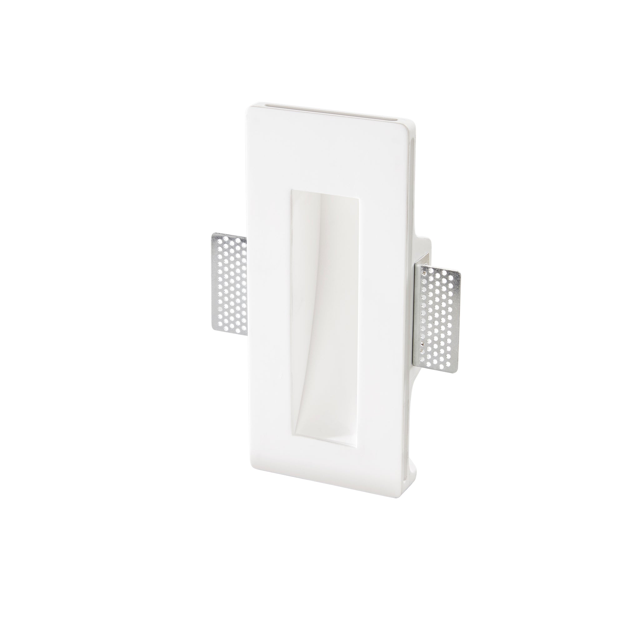 SEGNAPASSI A INCASSO ARIEL BIANCO RETTANGOLARE 1XGU10 MINI 11X5,5X24,5CM - Intec