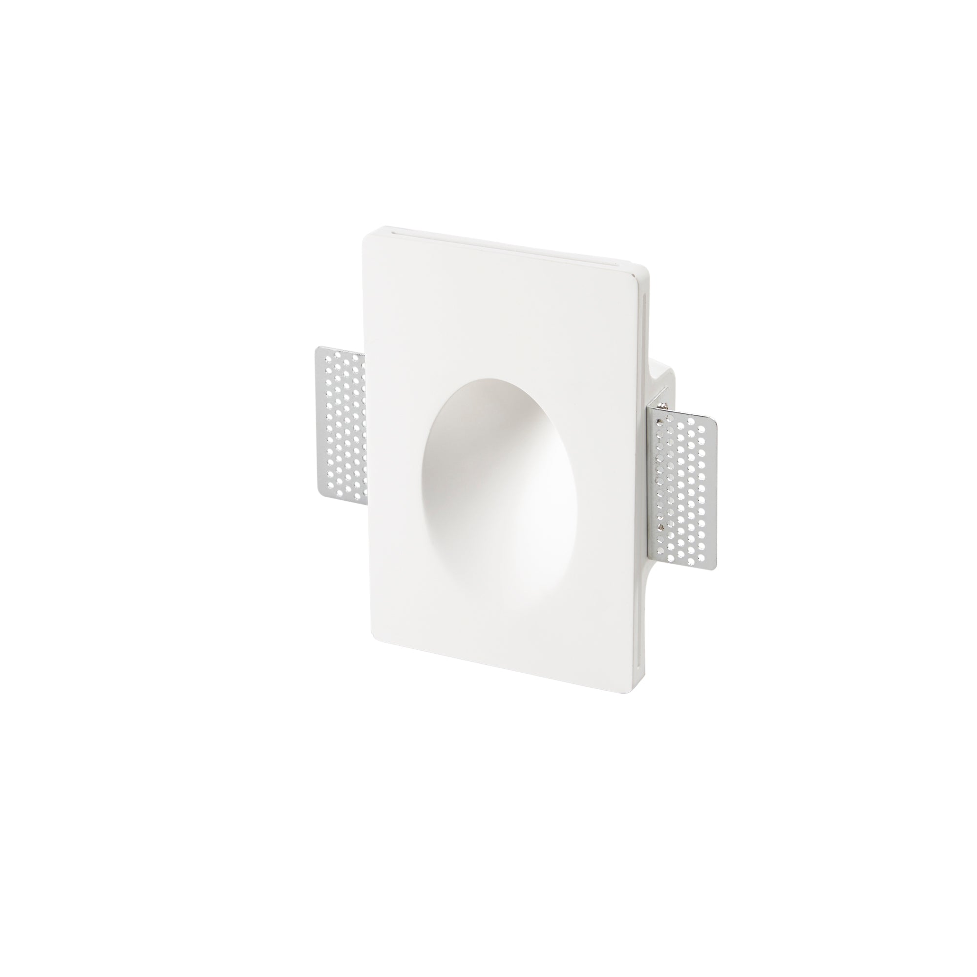 SEGNAPASSI A INCASSO ARIEL BIANCO RETTANGOLARE 1XGU10 MINI 12X18X5,5CM - Intec