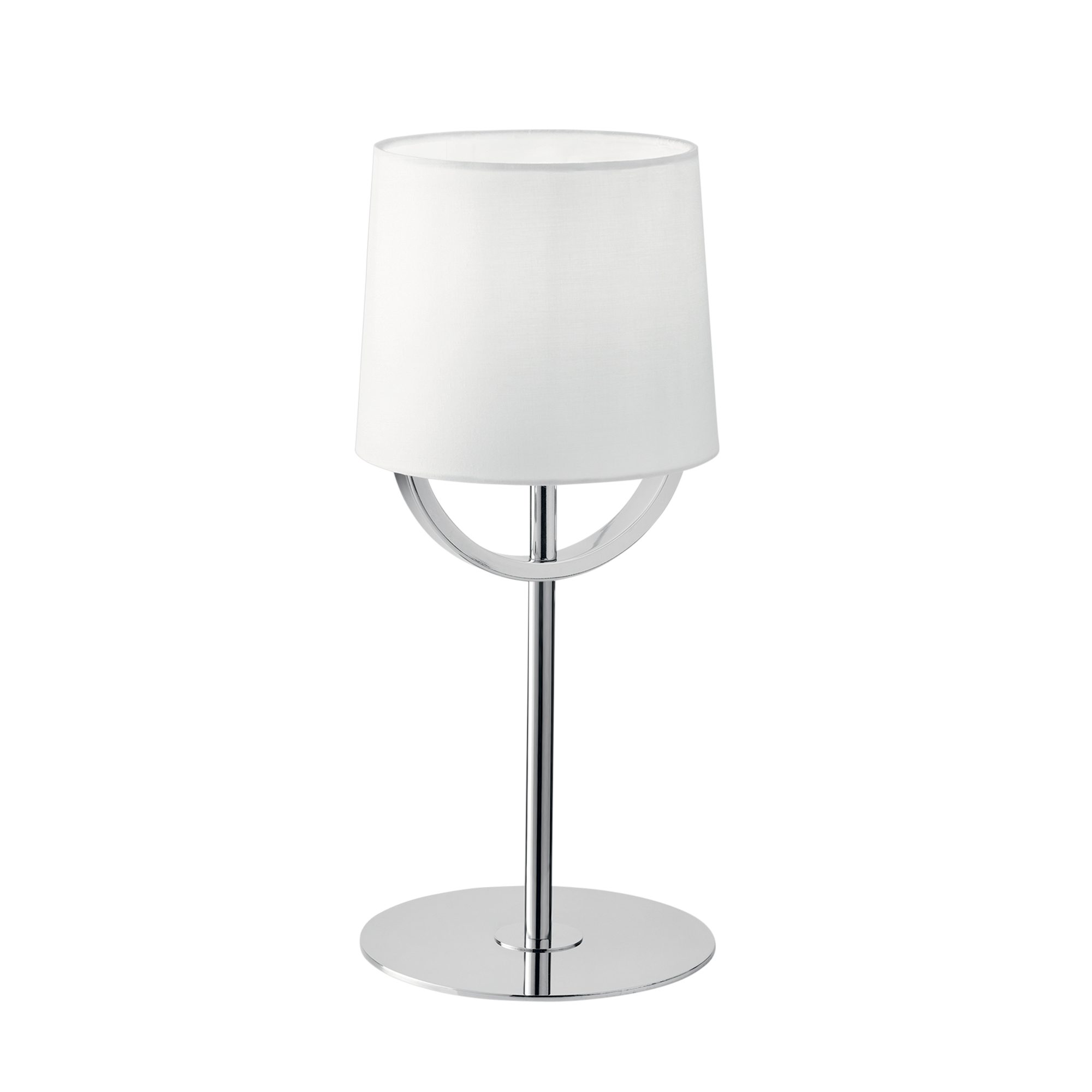 LUMETTO ASTORIA CROMO/BIANCO 1XE27 18X40,5CM - Luce Ambiente e Design