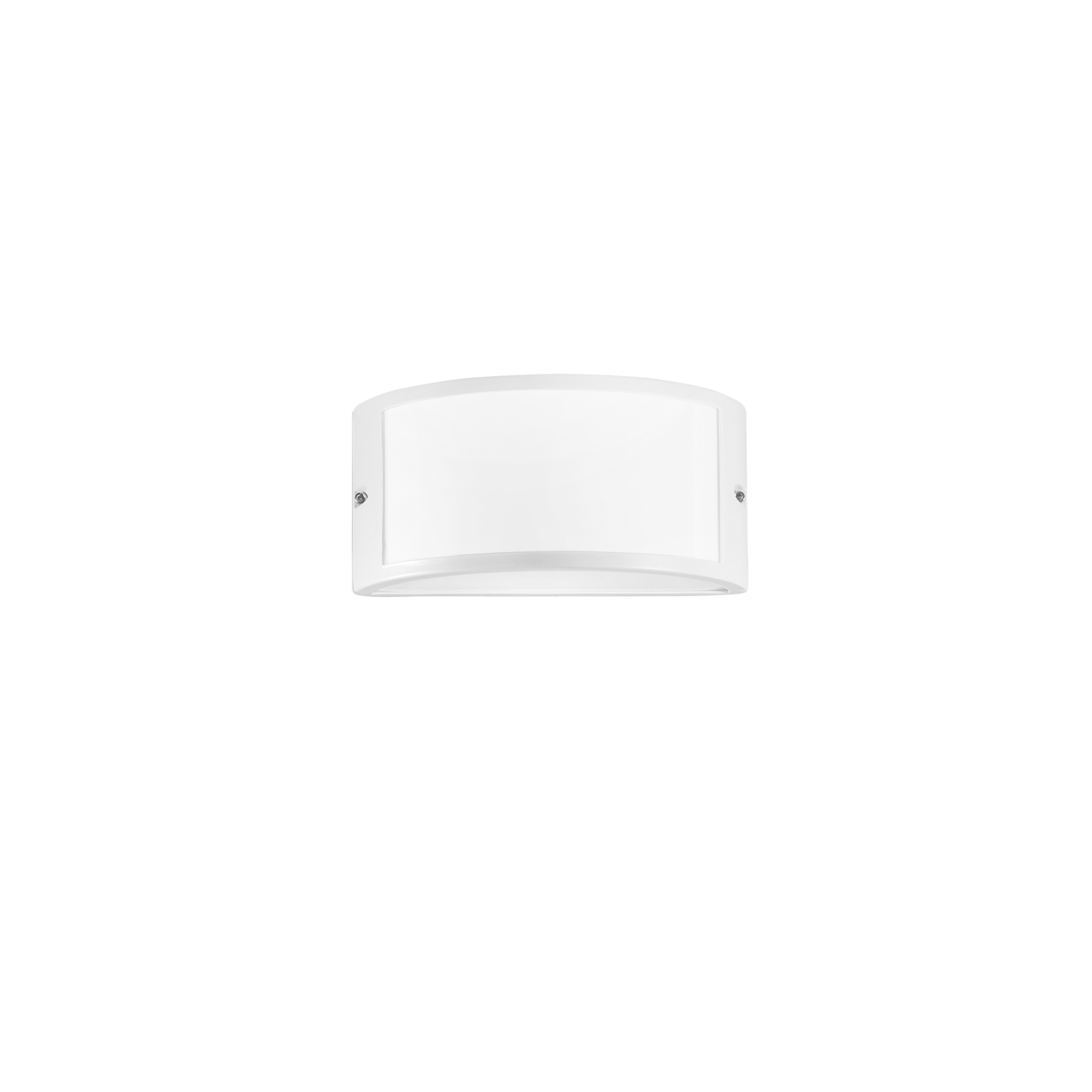 AUSTIN outdoor wall light in white aluminum with polycarbonate diffuser - Intec