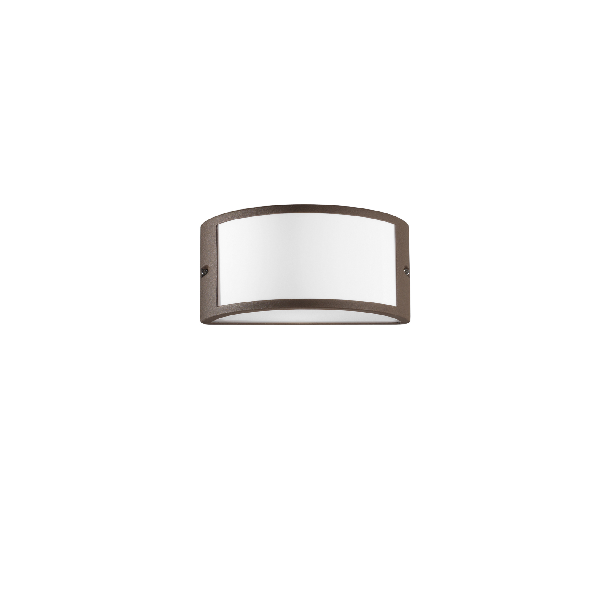 AUSTIN outdoor wall light in bronze aluminum with polycarbonate diffuser - Intec