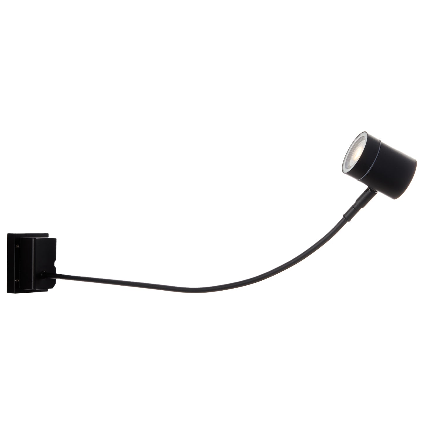 BANNER outdoor wall light in satin black metal with adjustable diffuser - Intec