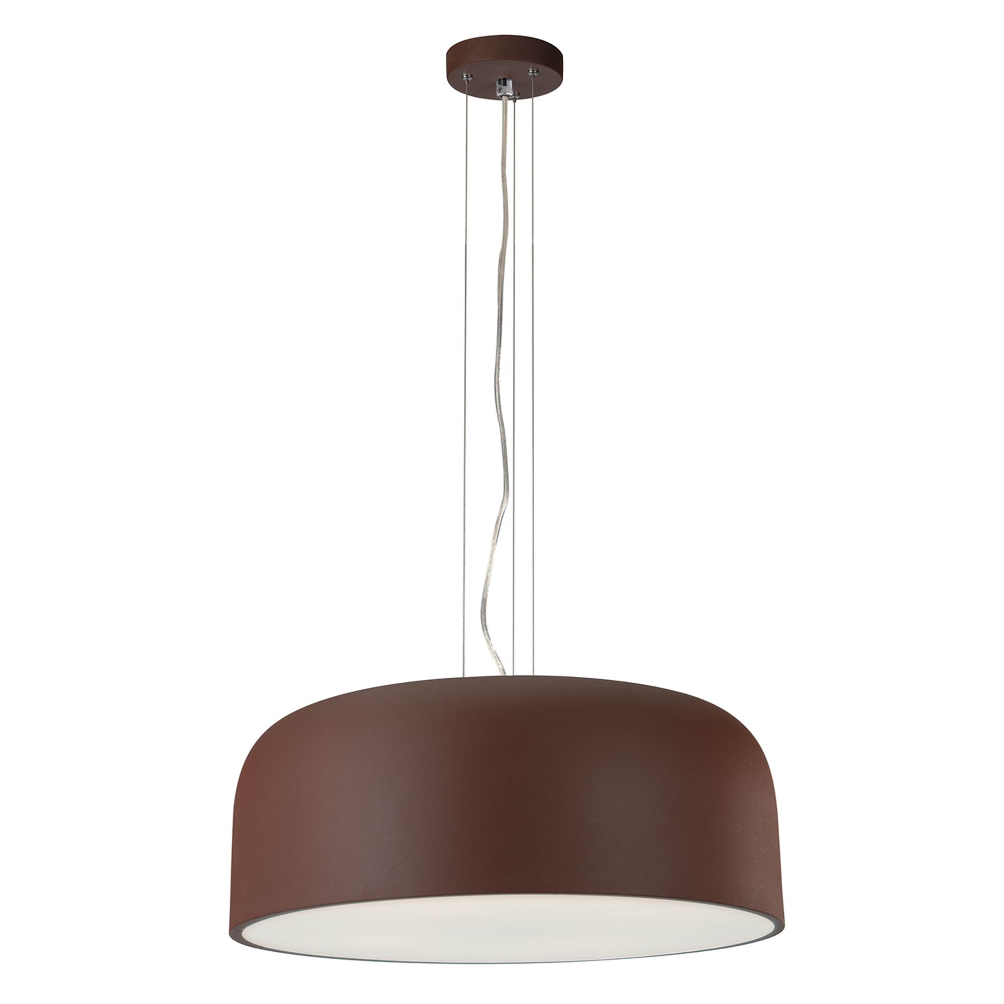 SOSPENSIONE BISTROT CORTEN 4XE27 52X52X22CM - Luce Ambiente e Design