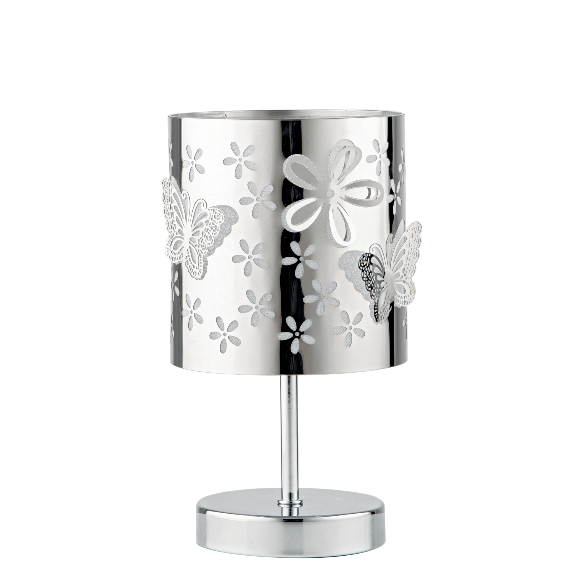 LUME BUTTERFLY CROMO 1XE14 13X13X19CM - Luce Ambiente e Design