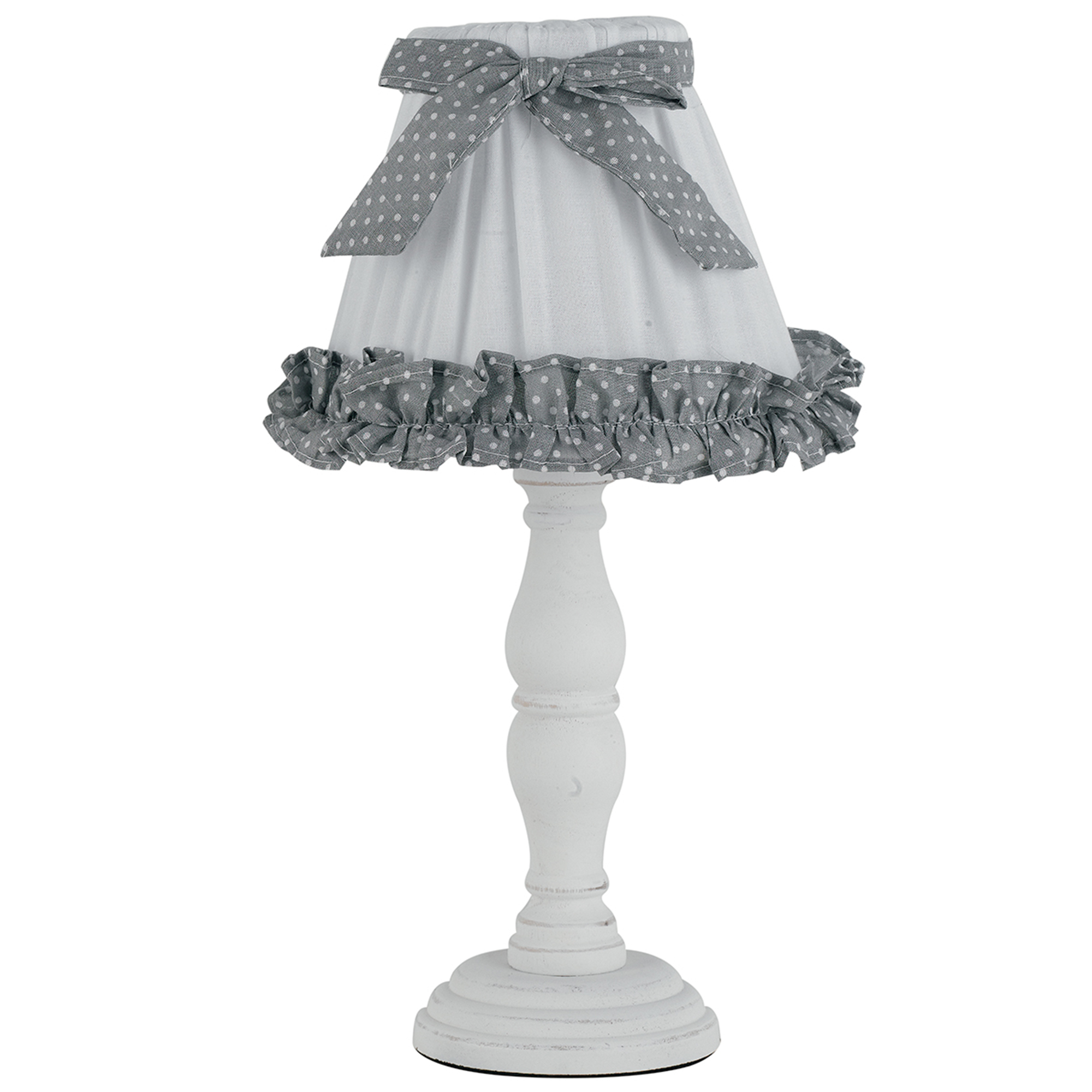 LUME CANDY BIANCO CON LEGNO 1XE14 18X34CM - Luce Ambiente e Design