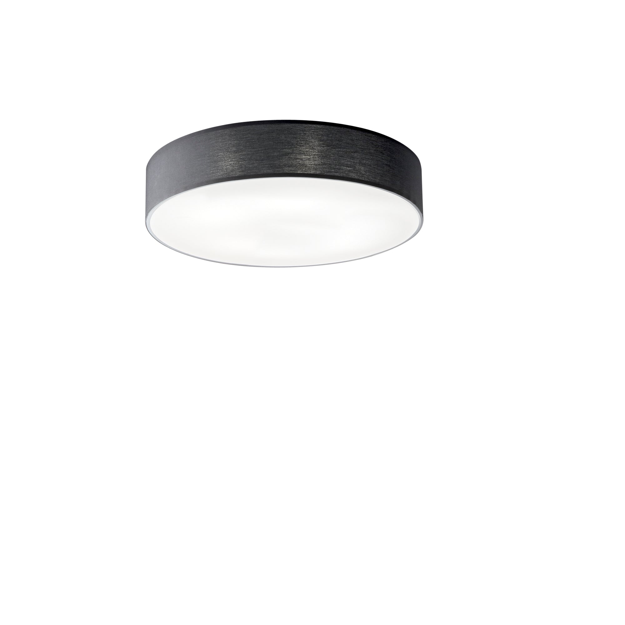 PLAFONIERA CAPITAL NERO 7XE27 76X76X15CM - Luce Ambiente e Design
