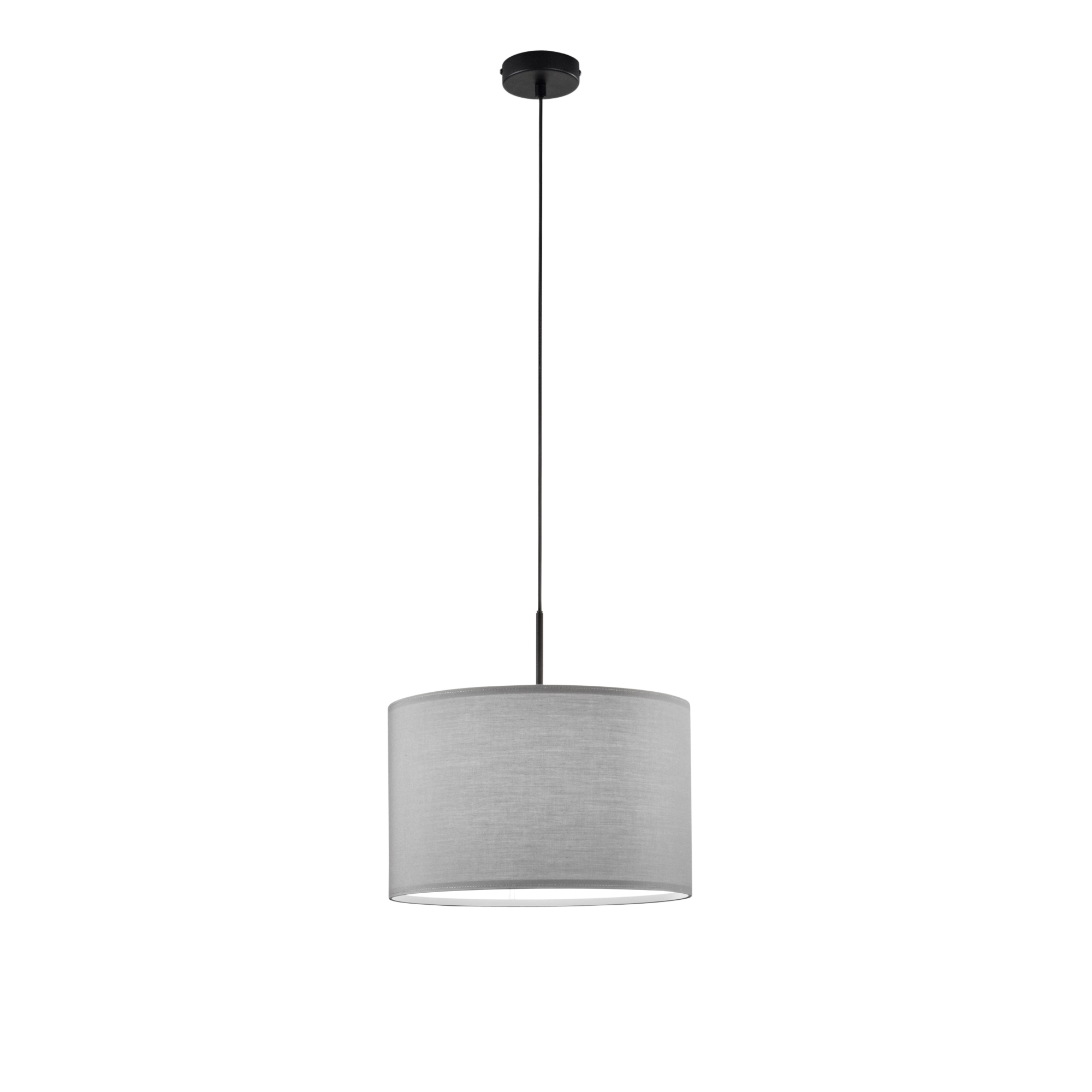 SOSPENSIONE CAPITAL GRIGIA 1XE27 38X38X150CM - Luce Ambiente e Design