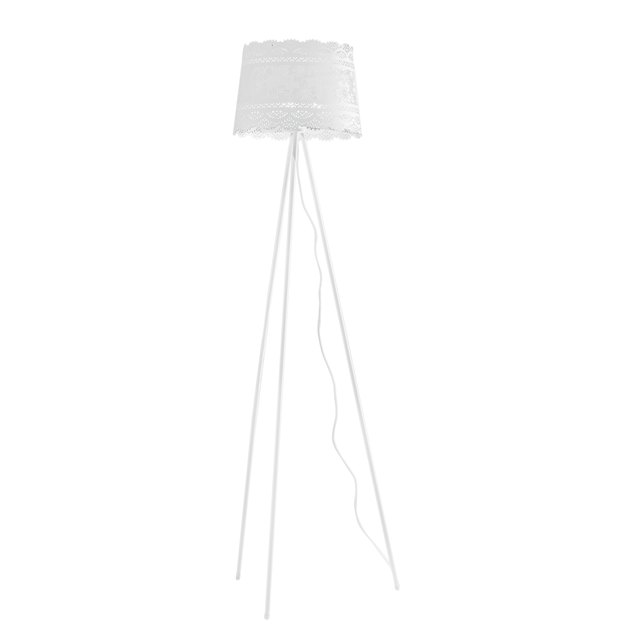 CLUNY floor lamp in matte white metal - Luce Ambiente e Design