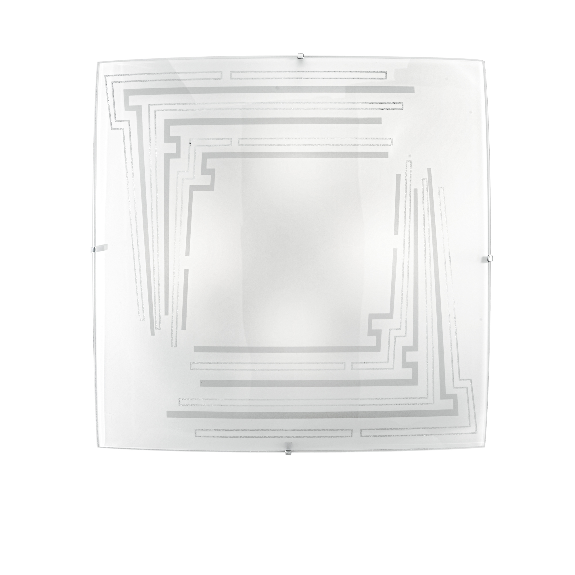 PLAFONIERA CONCEPT BIANCA 4XE27 50X10,5X50CM - Luce Ambiente e Design