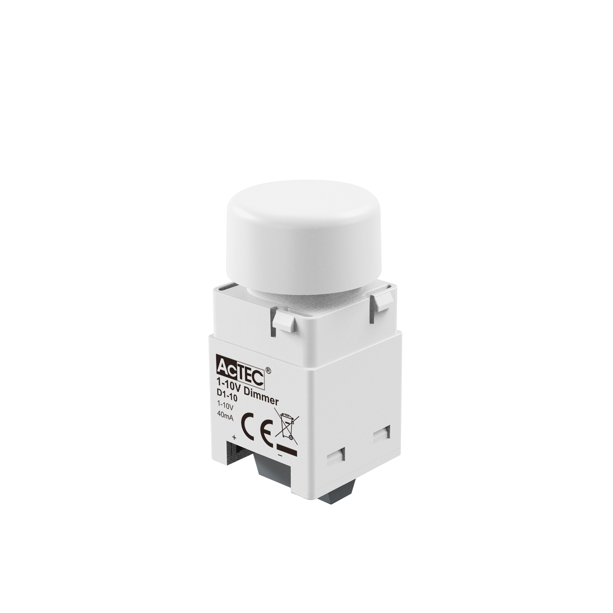 DIMMER ACTEC D1-10 1-100% 1-10V 40mA 2,2X2,2X4,8CM - Intec