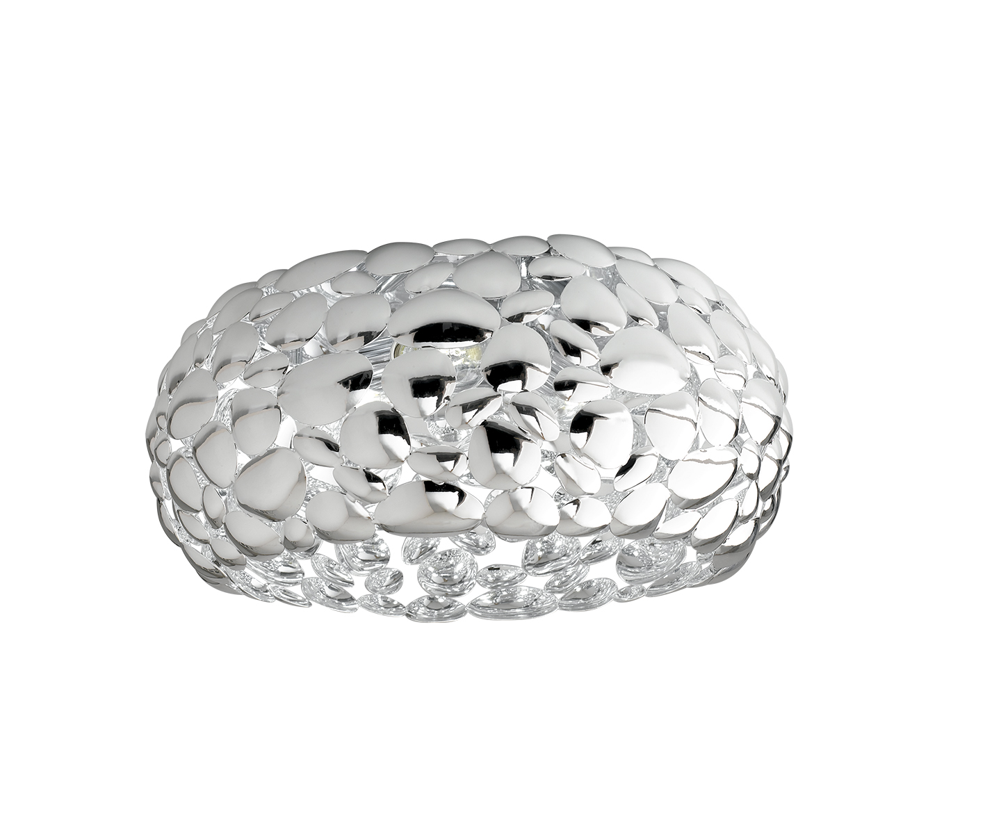 PLAFONIERA DIONISO CROMO 2XE27 35X35X16CM - Luce Ambiente e Design