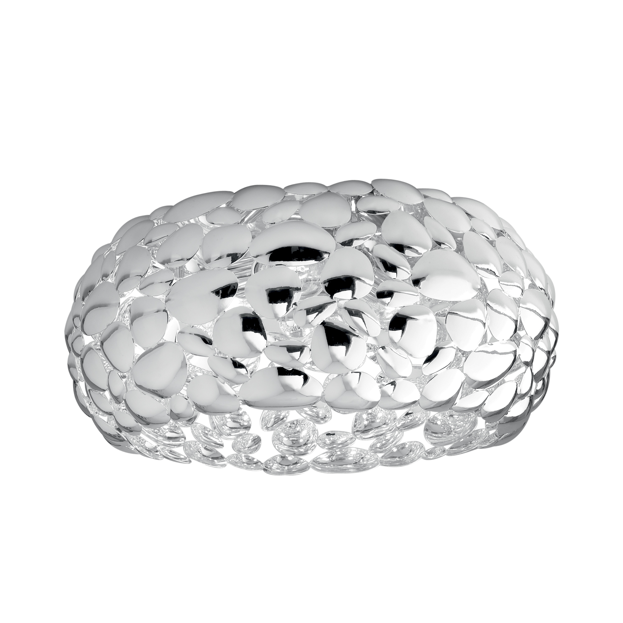 PLAFONIERA DIONISO CROMO 3XE27 48X48X21CM - Luce Ambiente e Design