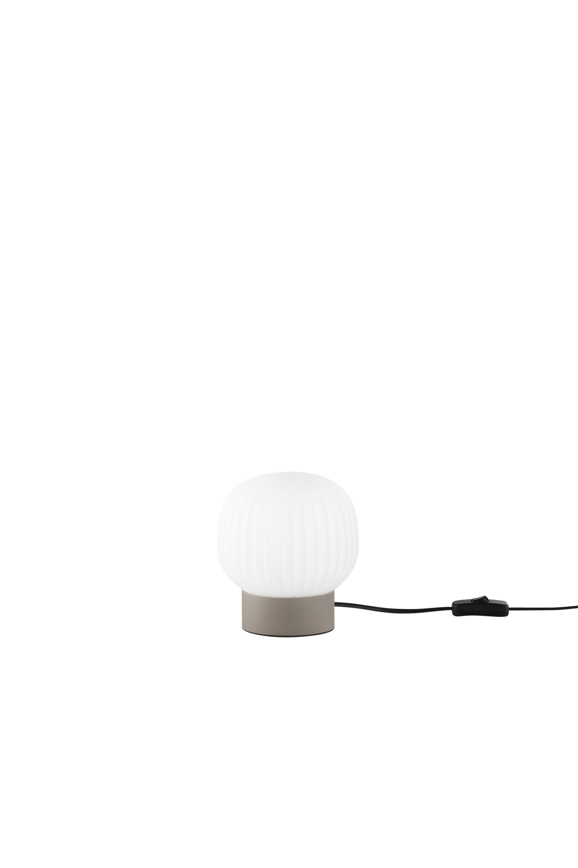 LUME ERIS BIANCO E MARRONE IN ALLUMINIO+VETRO 1XE14 D15X16CM - Luce Ambiente e Design