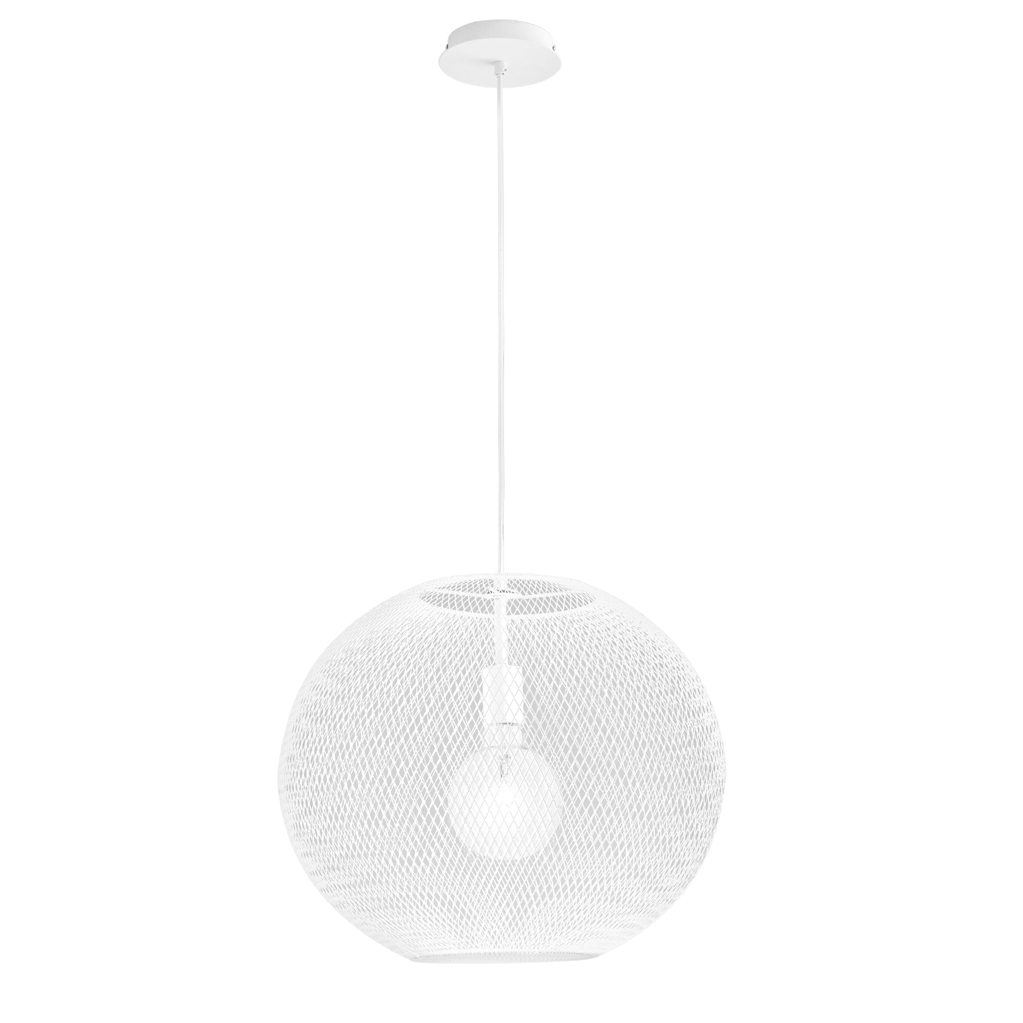 SOSPENSIONE ESEDRA BIANCA 1XE27 50X50X154CM - Luce Ambiente e Design