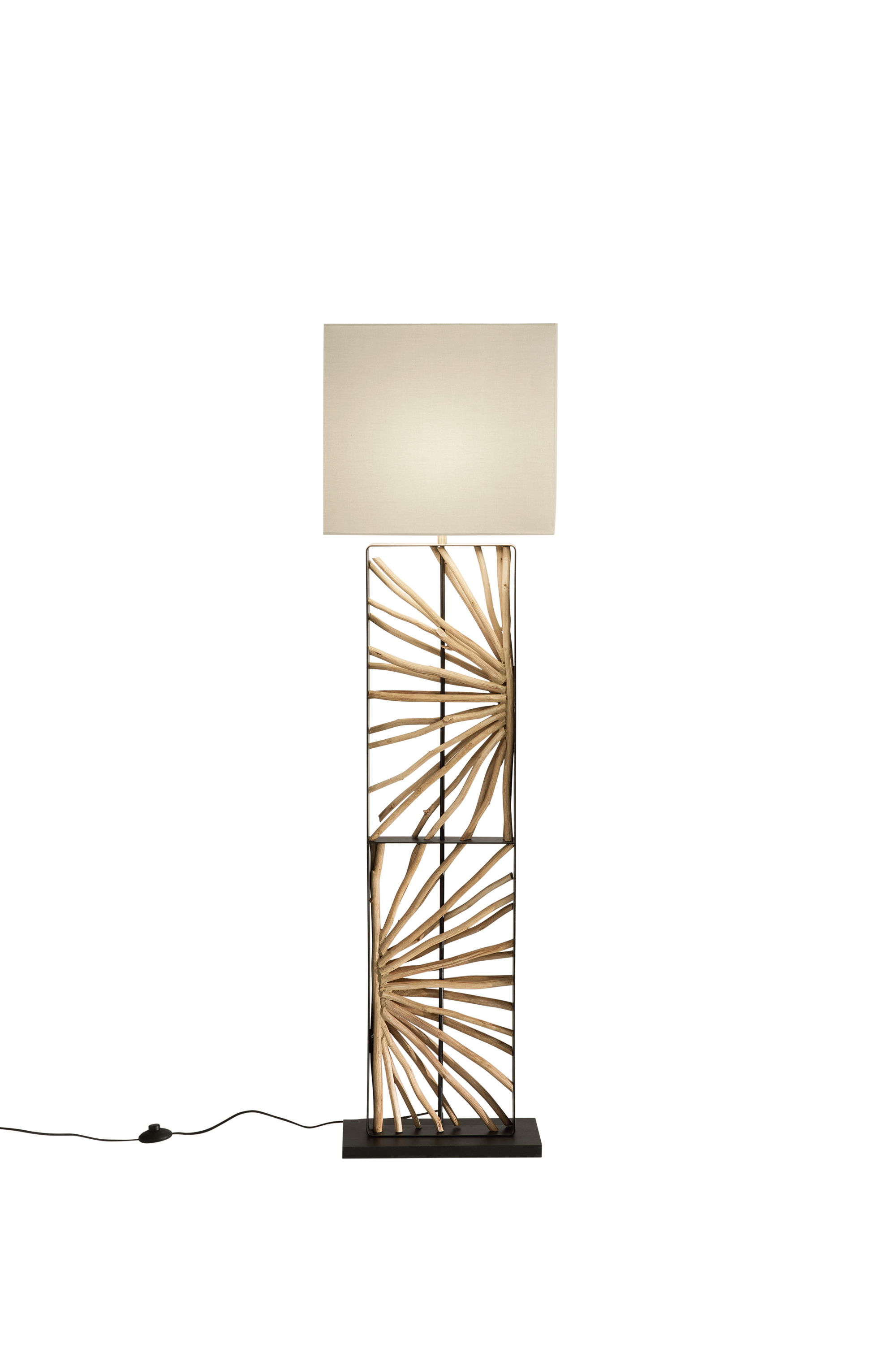 ETHEREAL floor lamp in wood - Luce Ambiente e Design