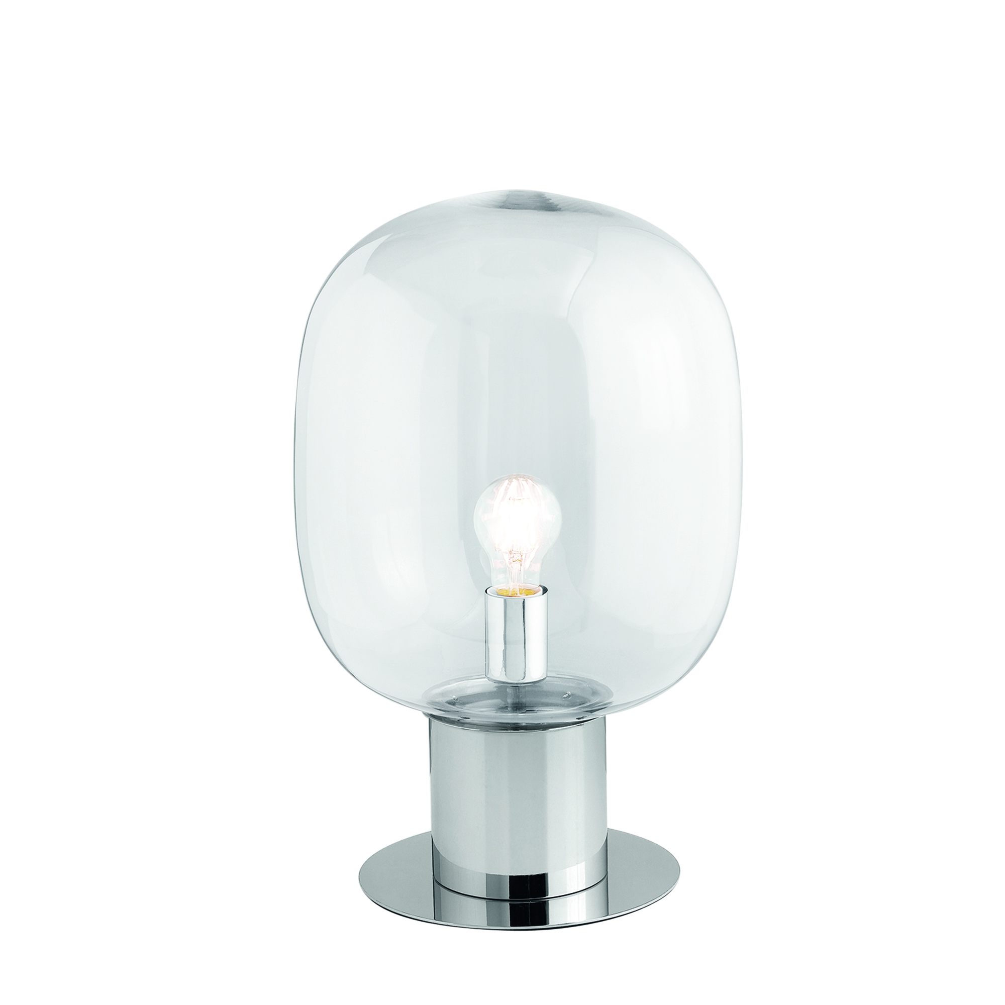 LUME FELLINI CROMO 1XE27 30X30X47CM - Luce Ambiente e Design