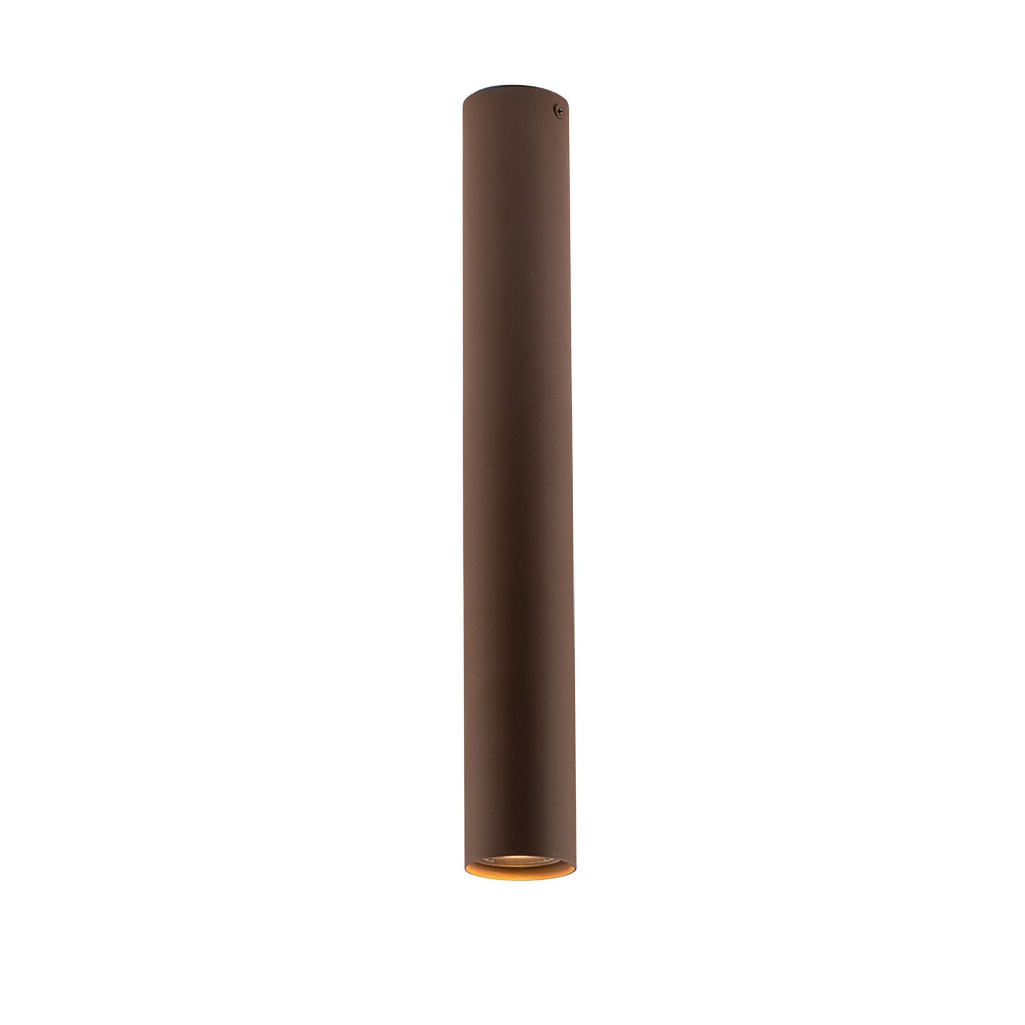 PLAFONIERA FLUKE TONDA CORTEN 1XGU10 5,5X5,5X40CM - Luce Ambiente e Design