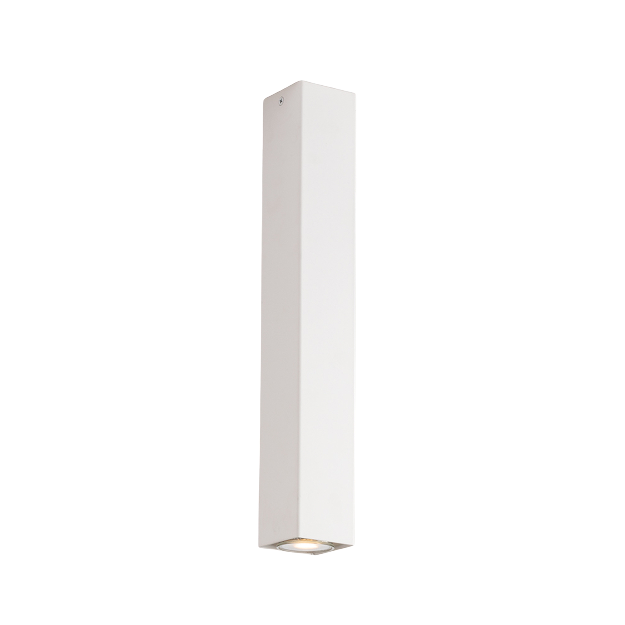PLAFONIERA FLUKE QUADRATA BIANCA 1XGU10 6X6X40CM - Luce Ambiente e Design
