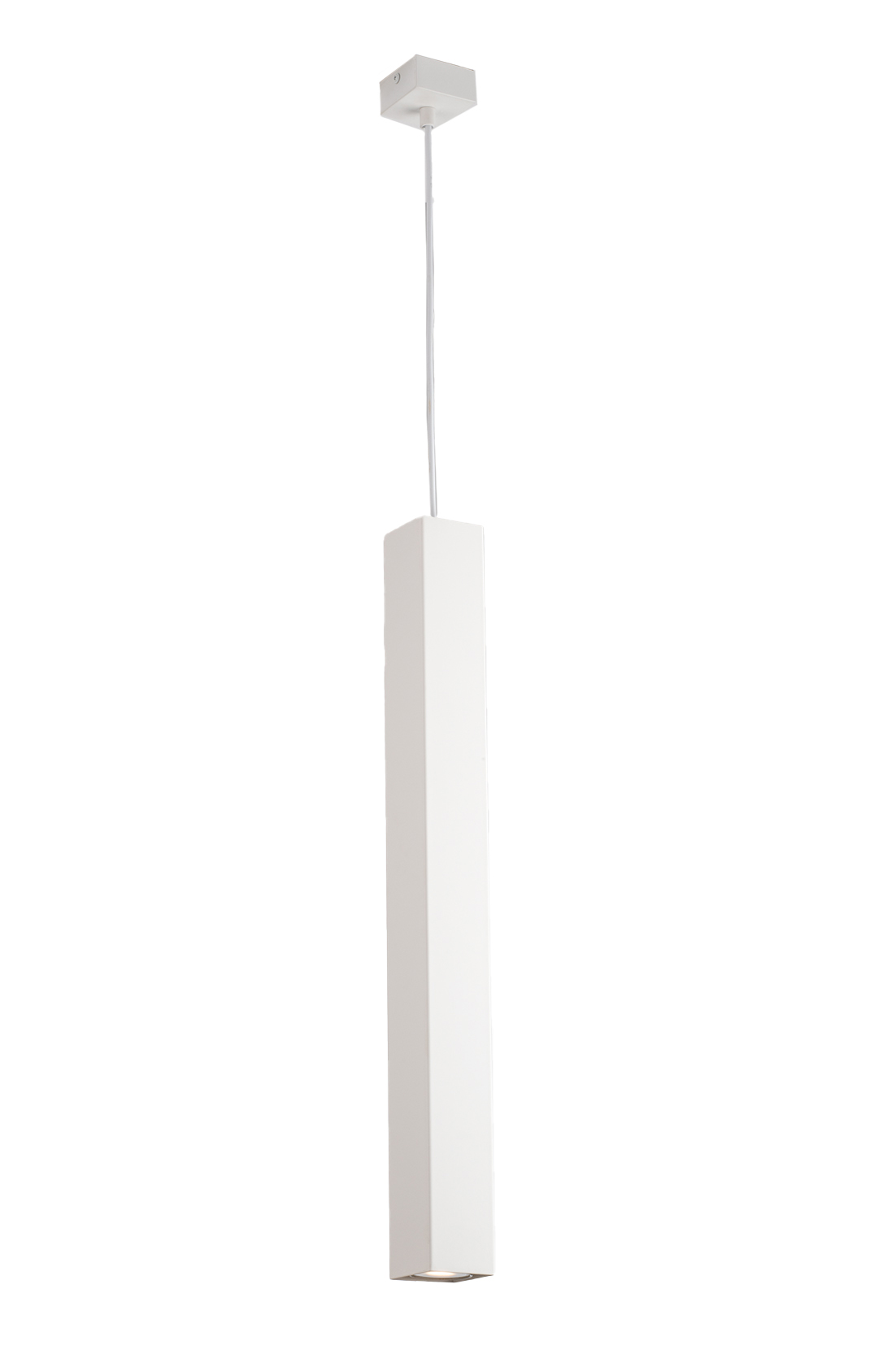 SOSPENSIONE FLUKE QUADRATA BIANCA 1XGU10 6X6X60CM - Luce Ambiente e Design