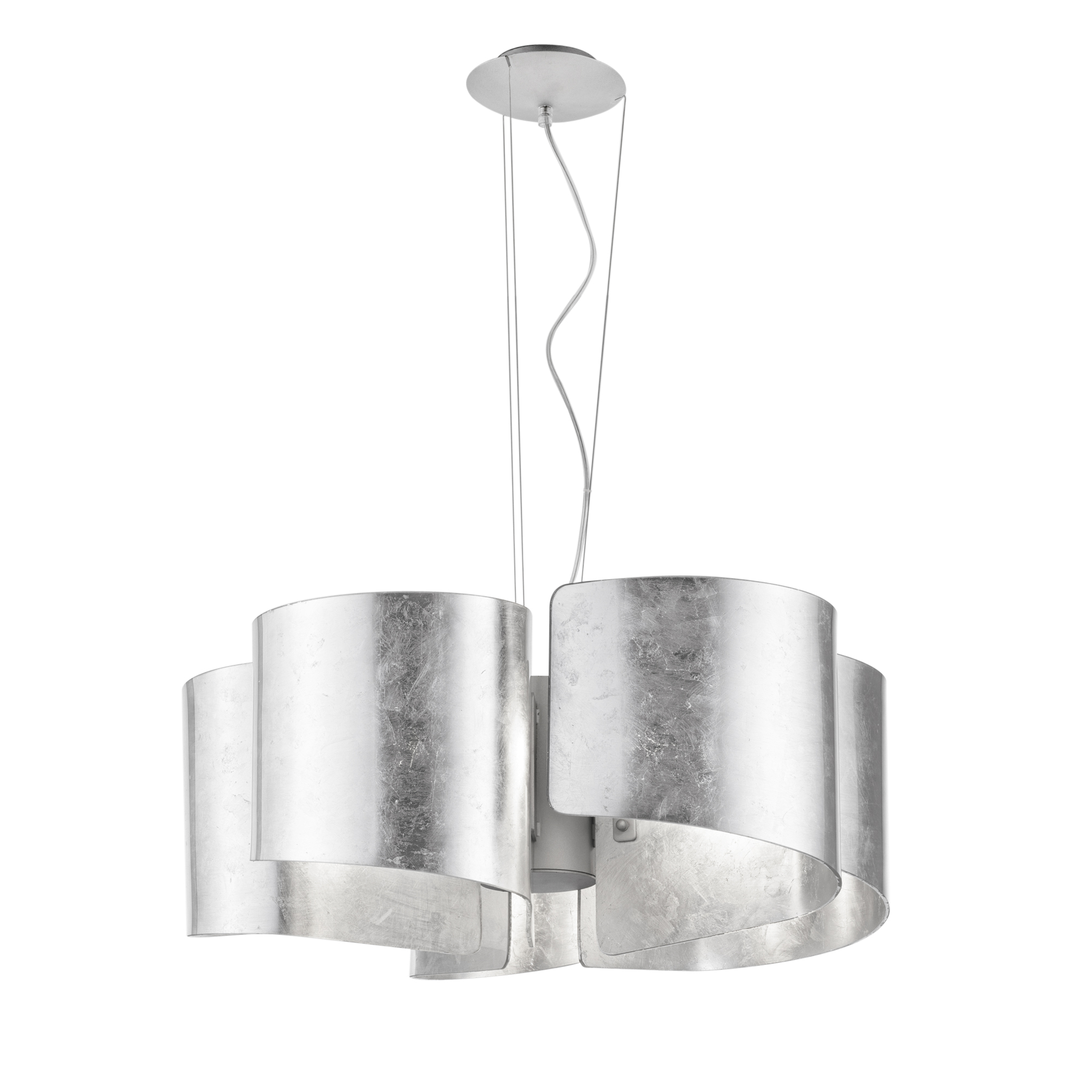 SOSPENSIONE IMAGINE SILVER 5XE27 63X120CM - Luce Ambiente e Design