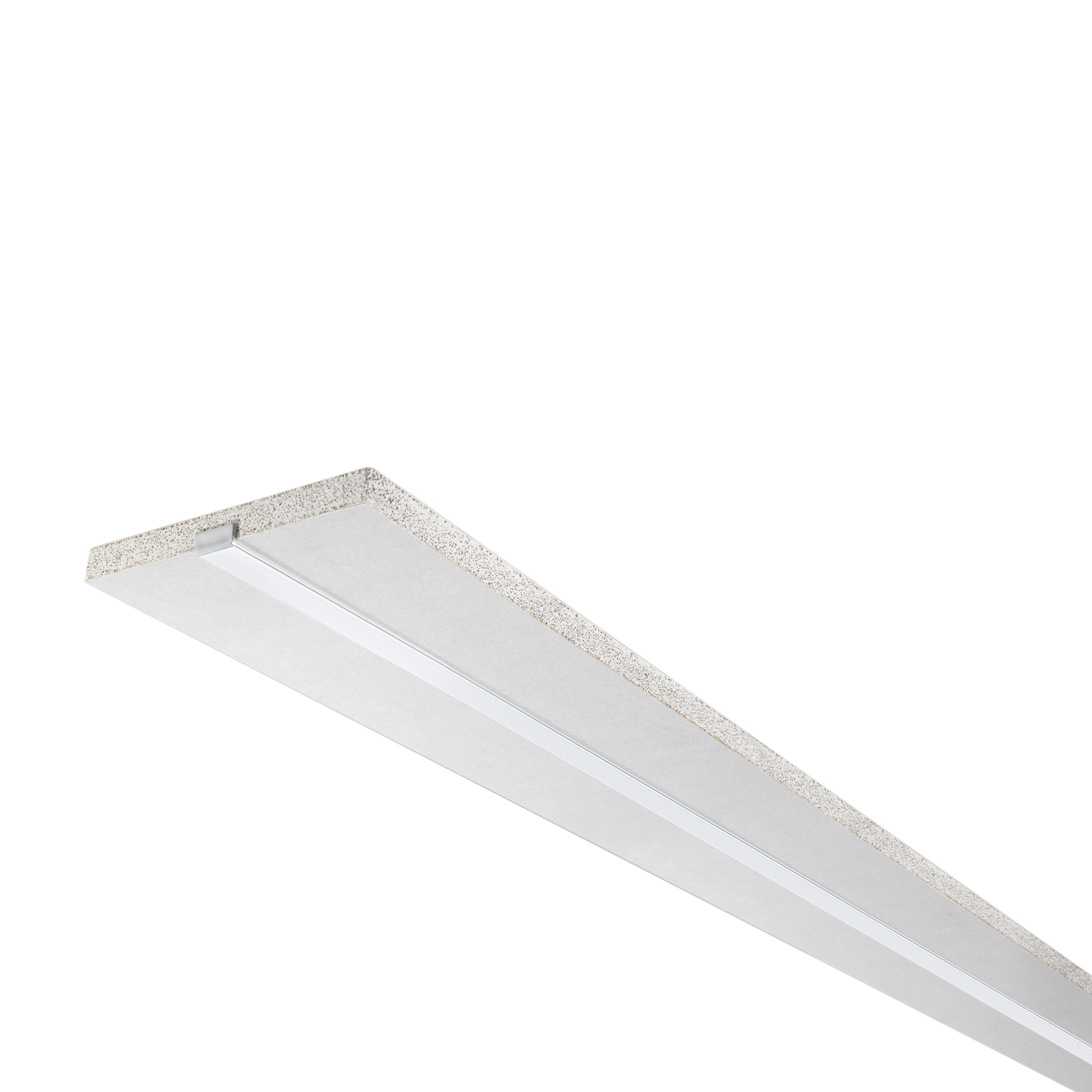 KIT 3PZ PROFILI INVISILINE BIANCO INCASSATO IN CARTONGESSO INCLUSO DIFFUSORE MILKY 200X11,7X1,25CM - Intec