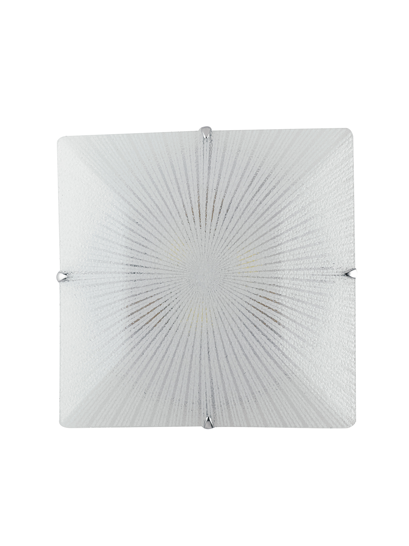 PLAFONIERA ISIDE DIAMANTATO 2XE27 30X8X30CM - Luce Ambiente e Design
