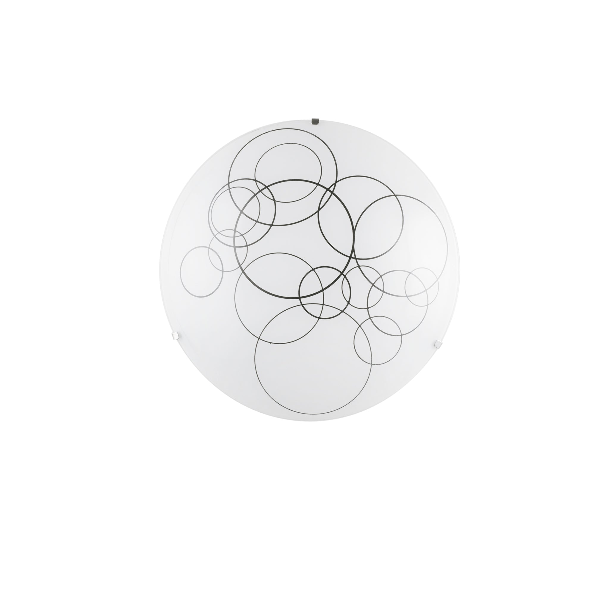 PLAFONIERA KARMA BIANCA/NERA 3XE27 40X40X10,5CM - Luce Ambiente e Design