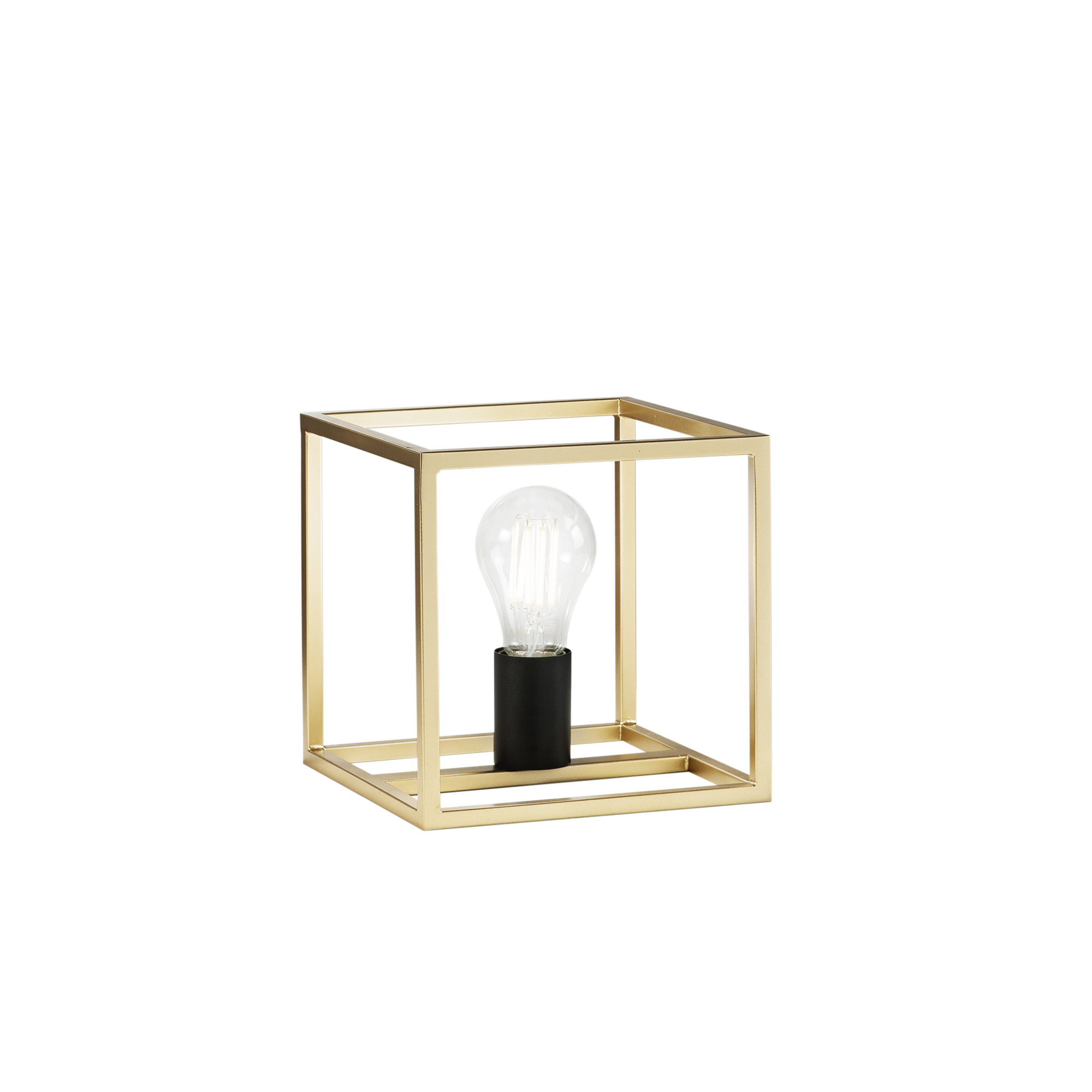 LUMETTO KIMERA NERO/ORO 1XE27 20X20X22,5CM - Luce Ambiente e Design