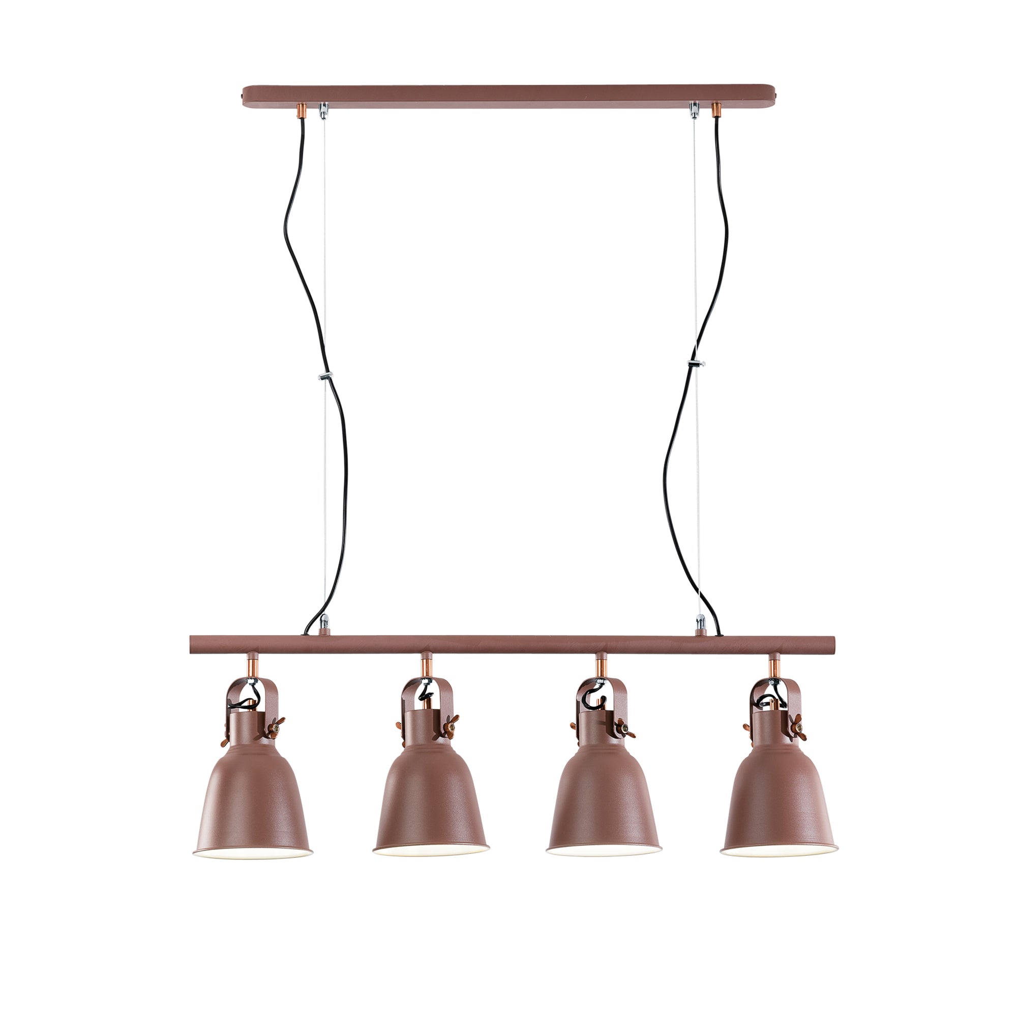 SOSPENSIONE LEGEND CORTEN/RAME 4XE27 85,5X15,5X179CM - Luce Ambiente e Design