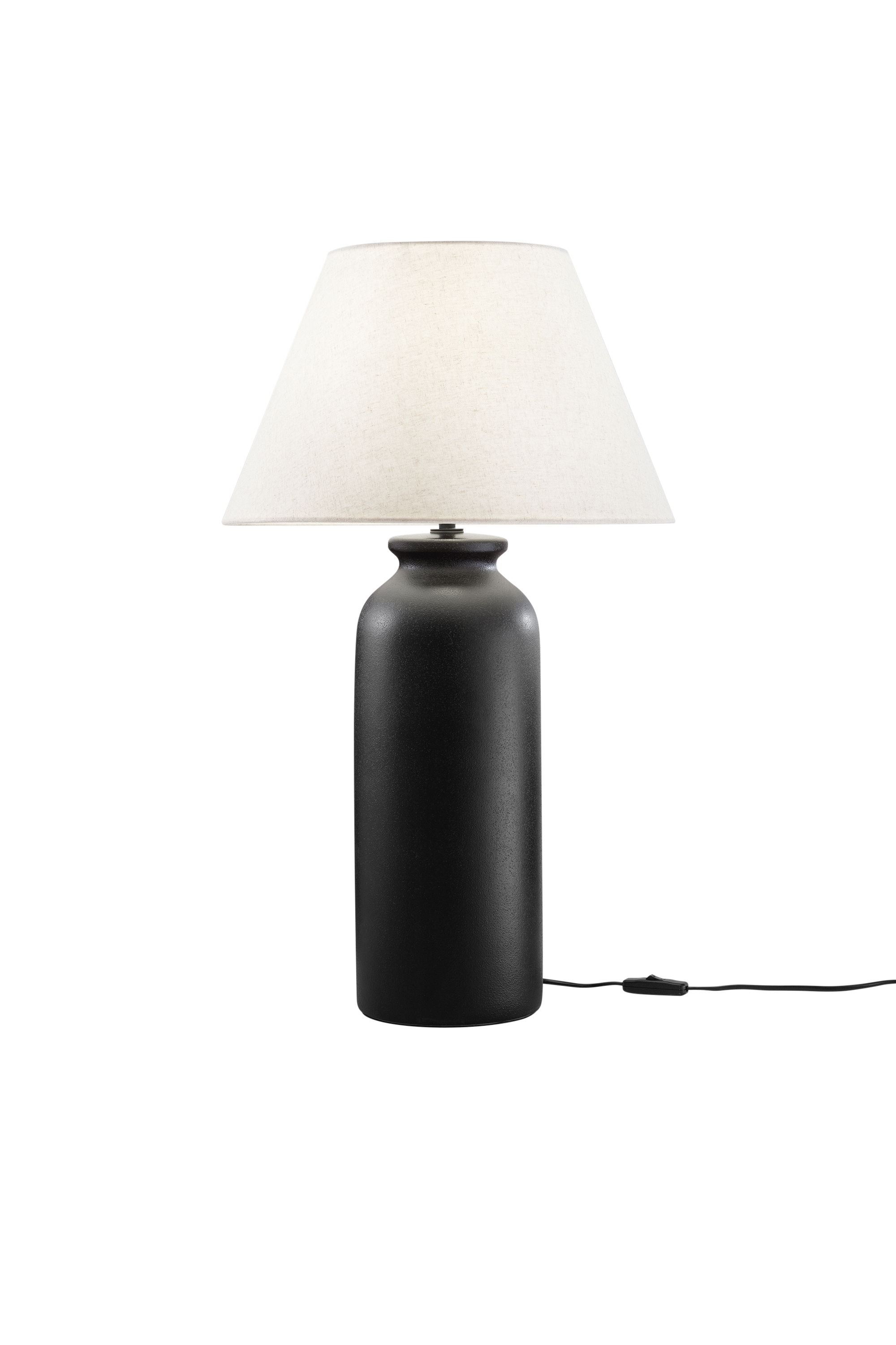 LUME MADIBA IN CERAMICA NERA MISURA TOTALE D40,4XH67,2CM - Luce Ambiente e Design