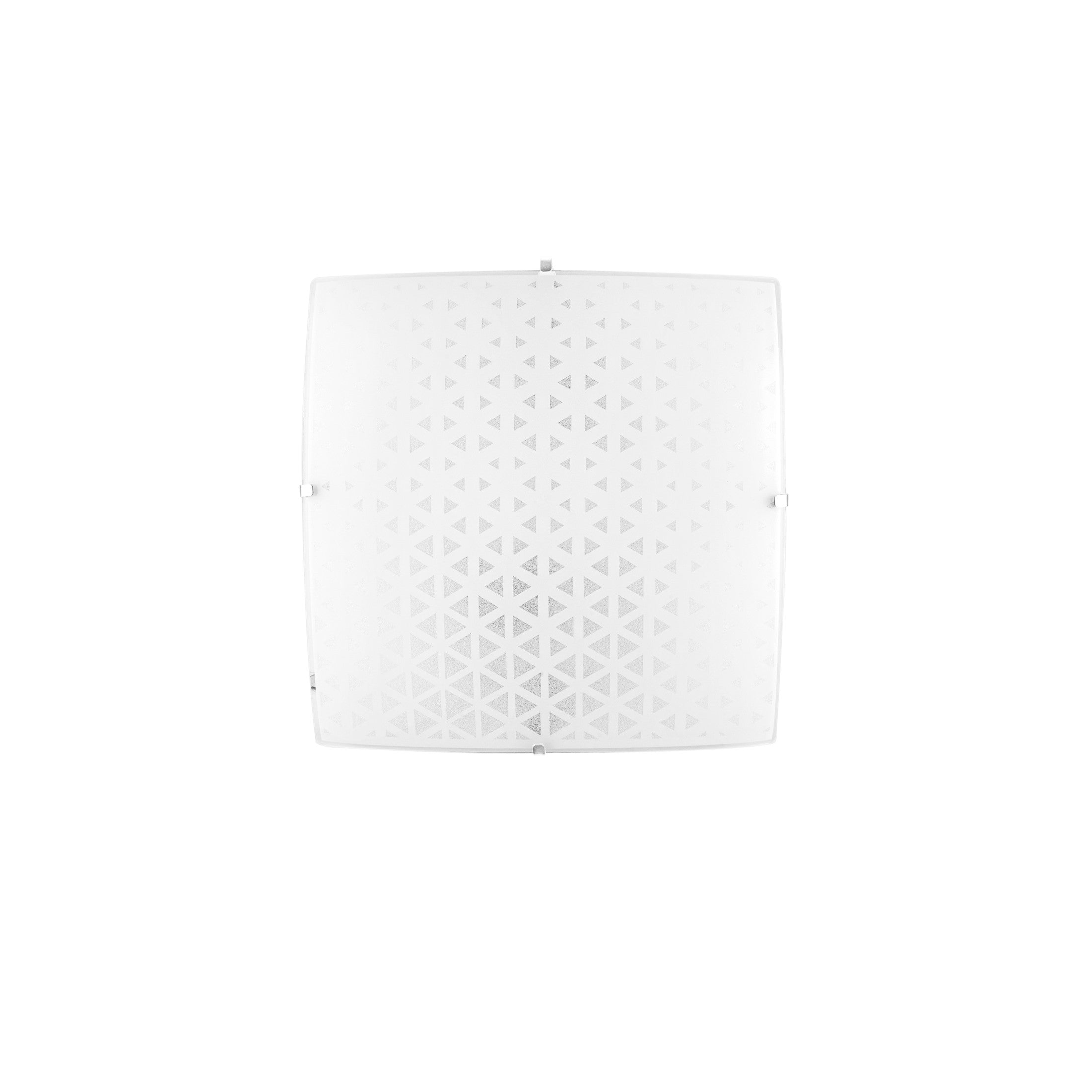 PLAFONIERA MAORI BIANCA 3XE27 40X40X10CM - Luce Ambiente e Design