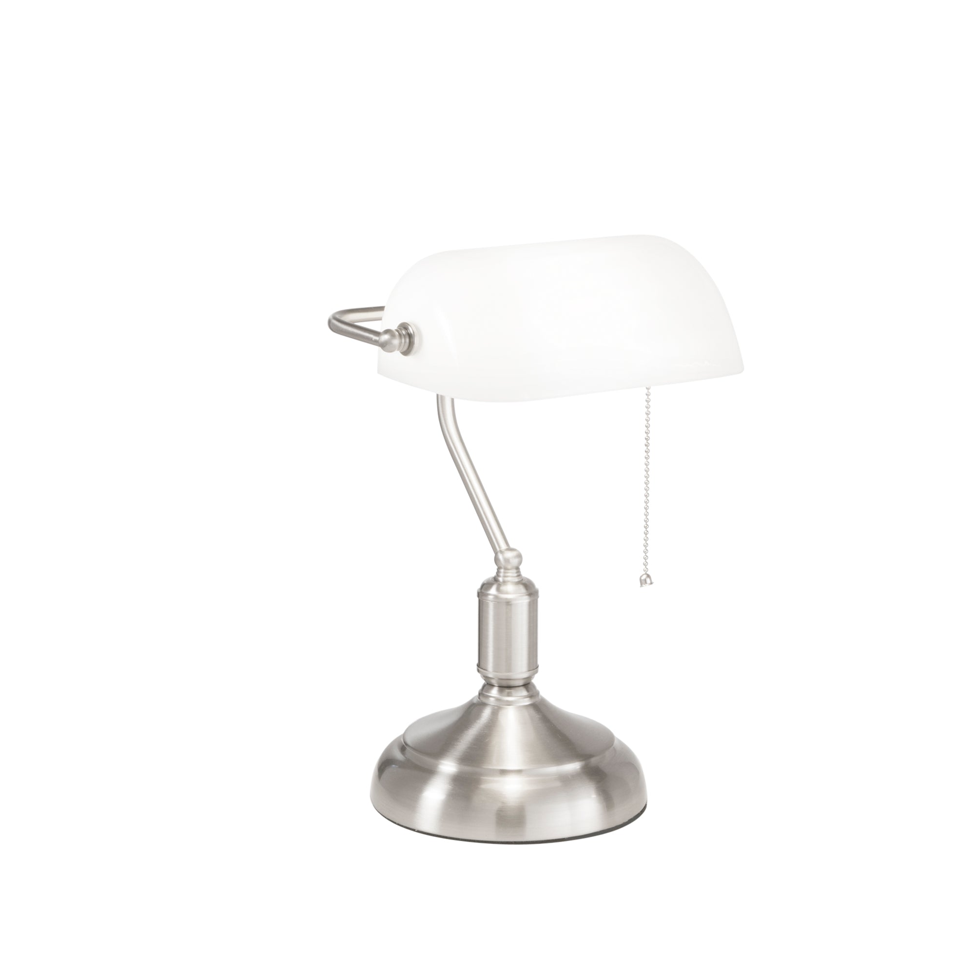LAMPADA DA TAVOLO MARSHALL BIANCOLATTE 1XE27 26X18X40CM - Luce Ambiente e Design