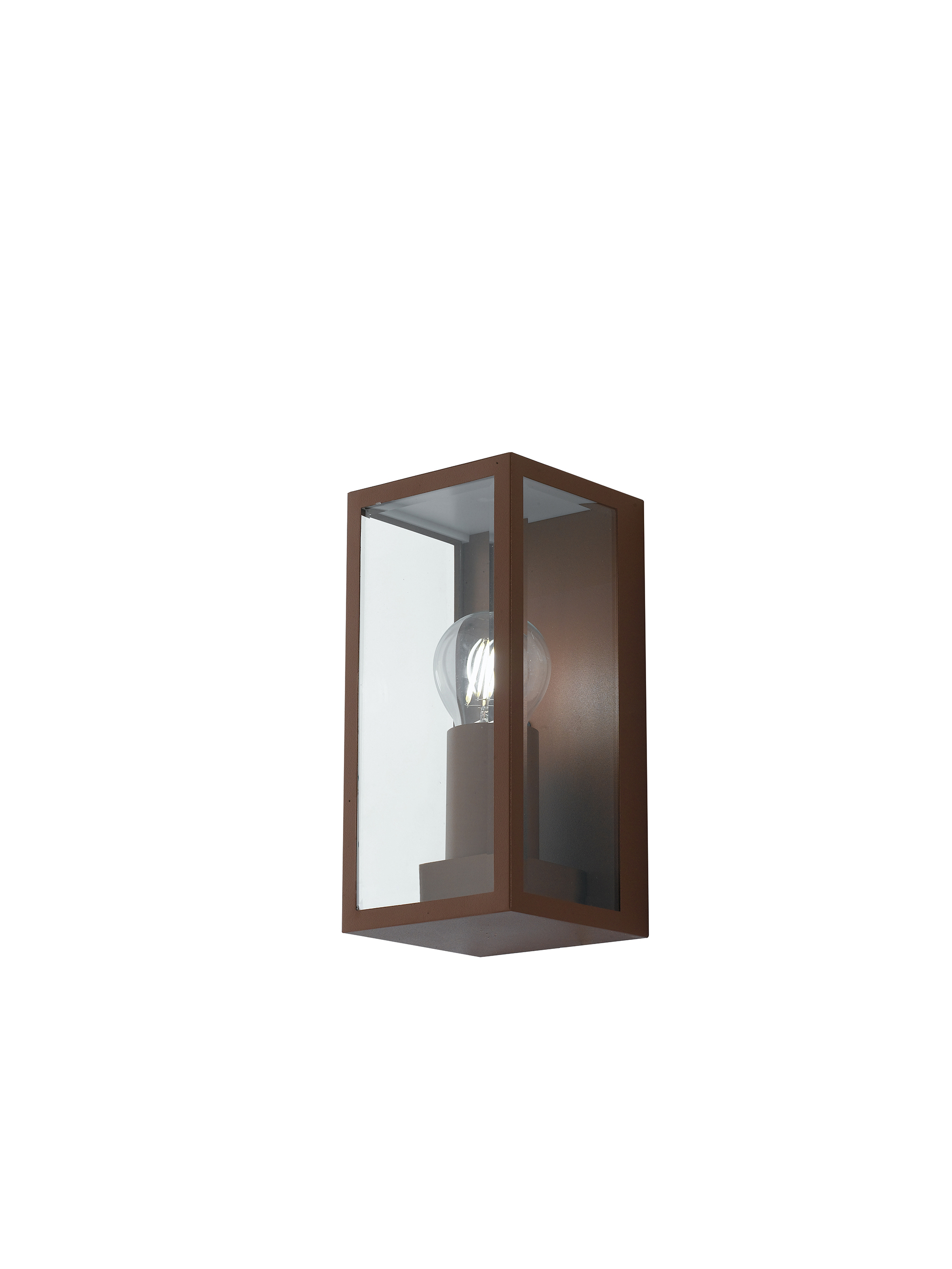 MONDRIAN outdoor wall light in bronze metal and glass - Intec