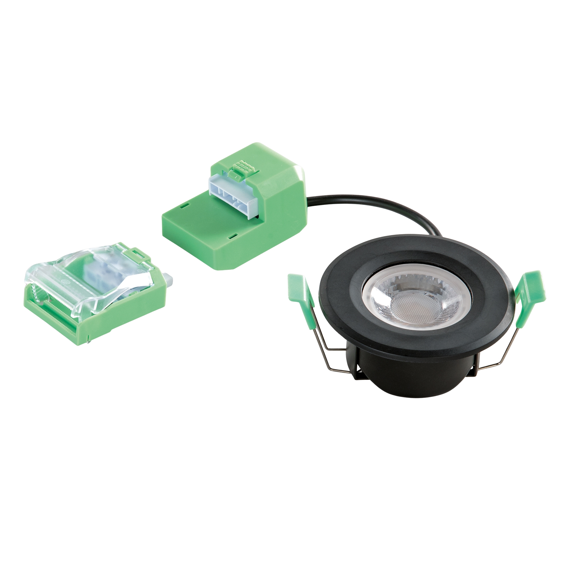 INCASSO BBC NERO IN METALLO DIMM 4W 300LM/380LM/400LM/340LM 6W 500LM/580LM/600LM/540LM CCT 2700K/3000K/4000K/6500 IP20BACK IP65FRONT Φ86XH45MM CUT OUT Φ70MM - INTEC