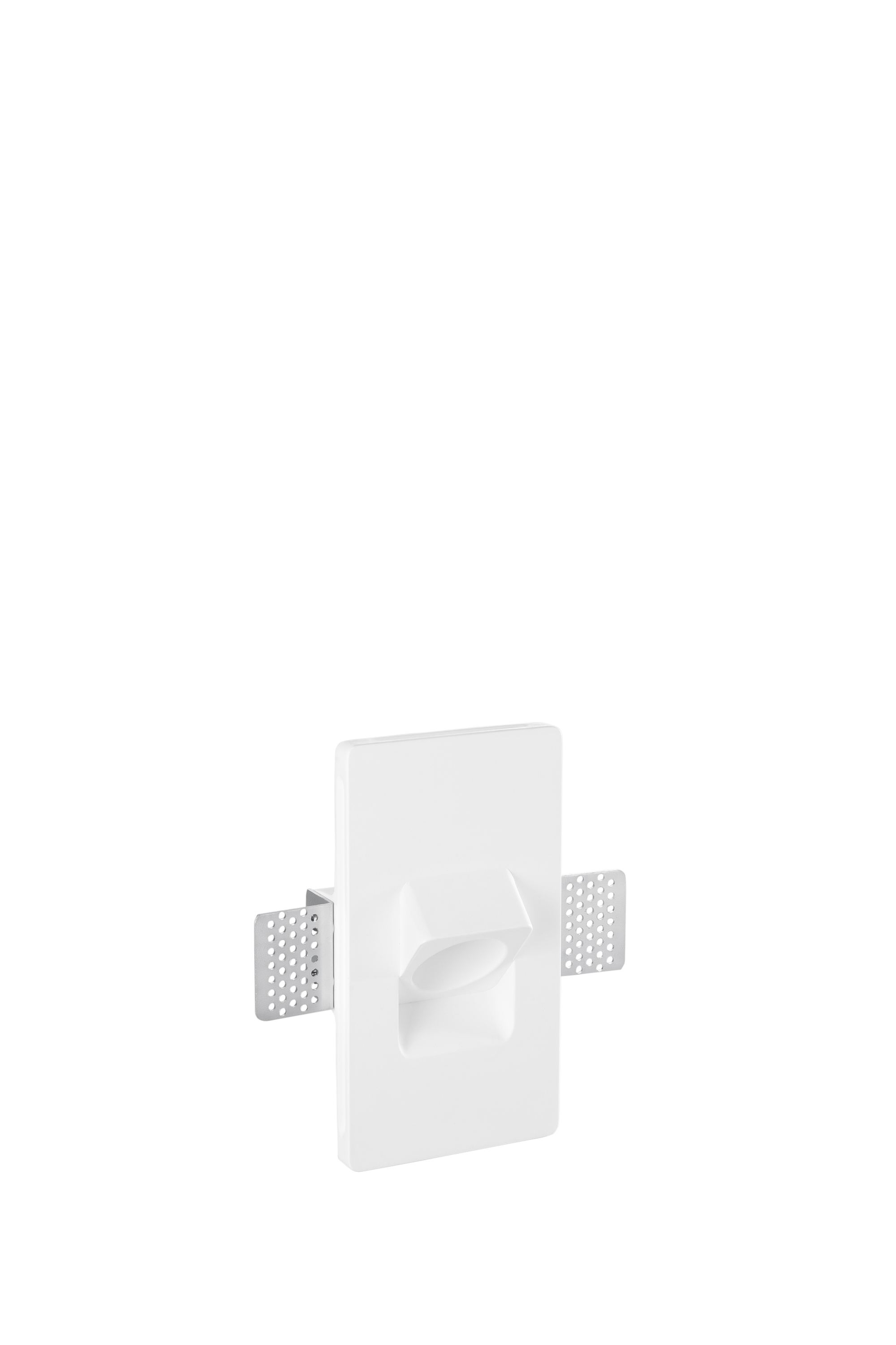 INCASSO ESTRO QUADRATO IN GESSO 1XMINI GU10 160X90X67MM - INTEC