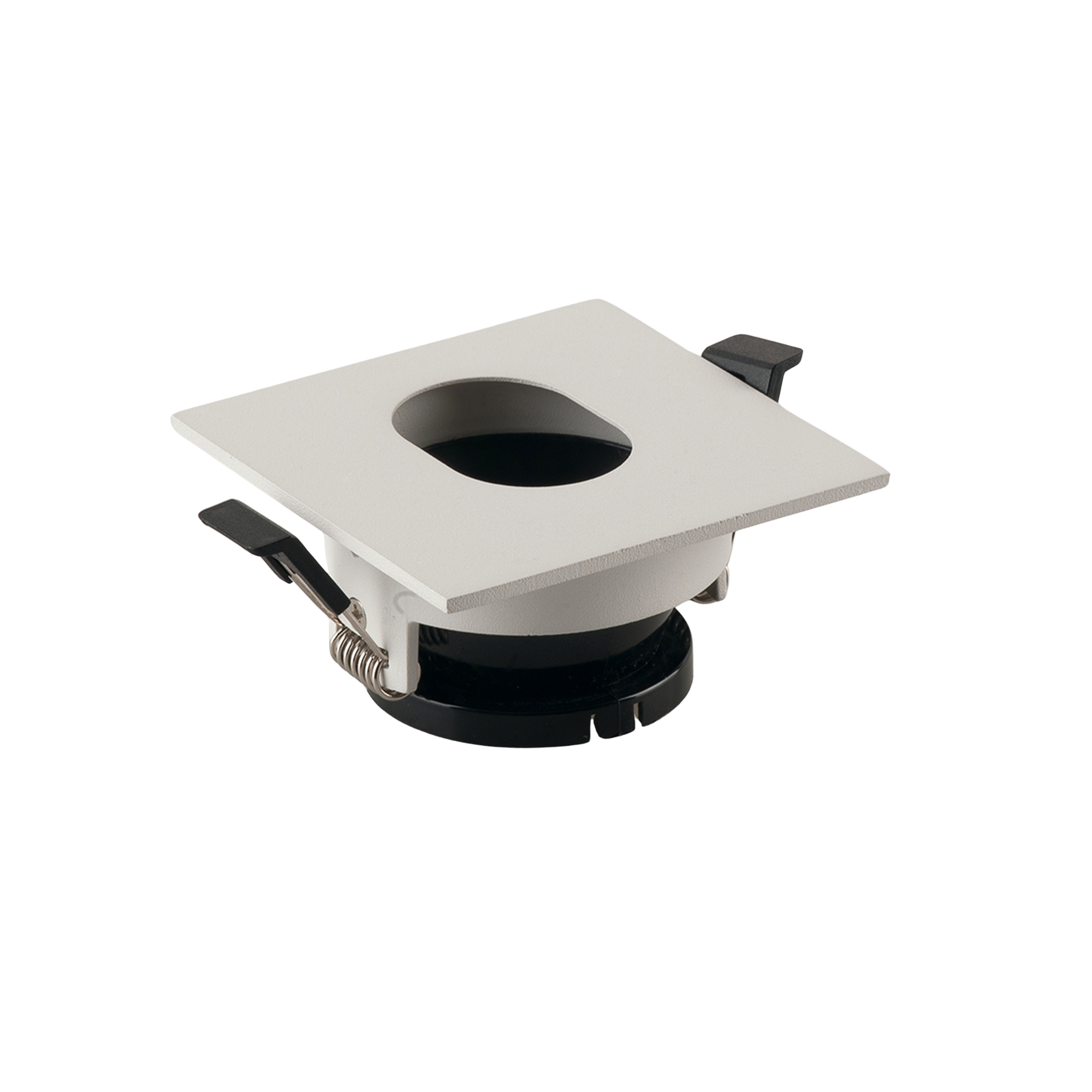 FARETTO A INCASSO STENOS ORIENTABILE BIANCO QUADRATO FORO OVALE 8,5X8,5X4,2CM - Intec