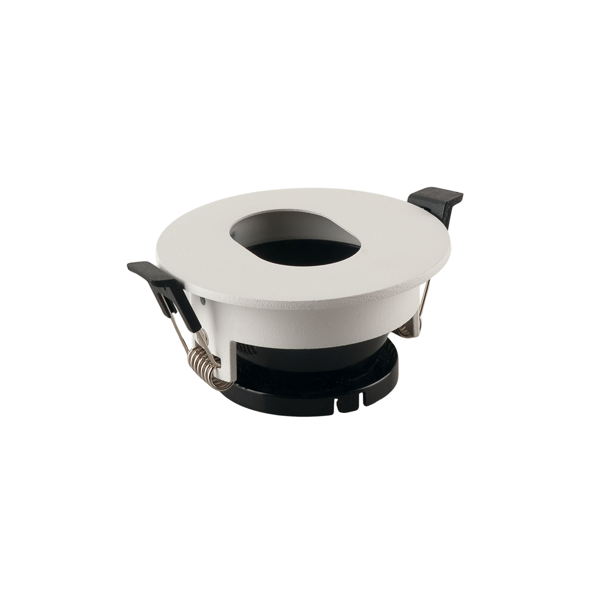 FARETTO A INCASSO STENOS ORIENTABILE BIANCO TONDO FORO OVALE 8,5X4,2CM - Intec