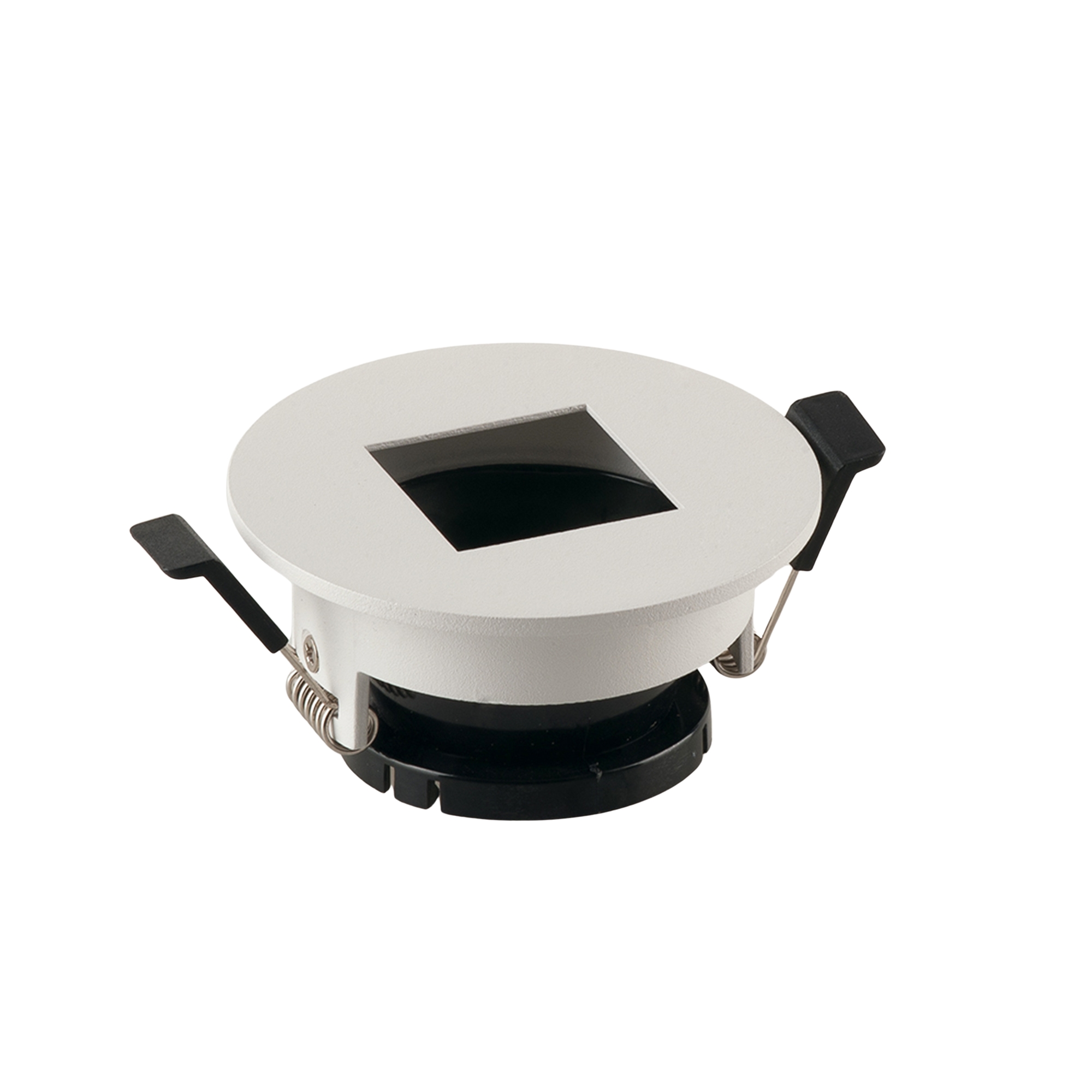 FARETTO A INCASSO STENOS ORIENTABILE BIANCO TONDO FORO QUADRATO 8,5X4,2CM - Intec