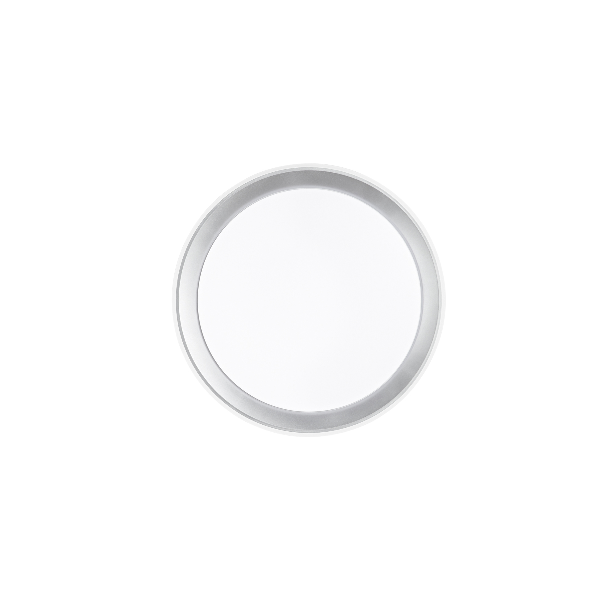 PLAFONIERA LED NEON BIANCA TONDA BIANCA/SILVER 40W 5200LM CCT 50X50X8CM - Luce Ambiente e Design