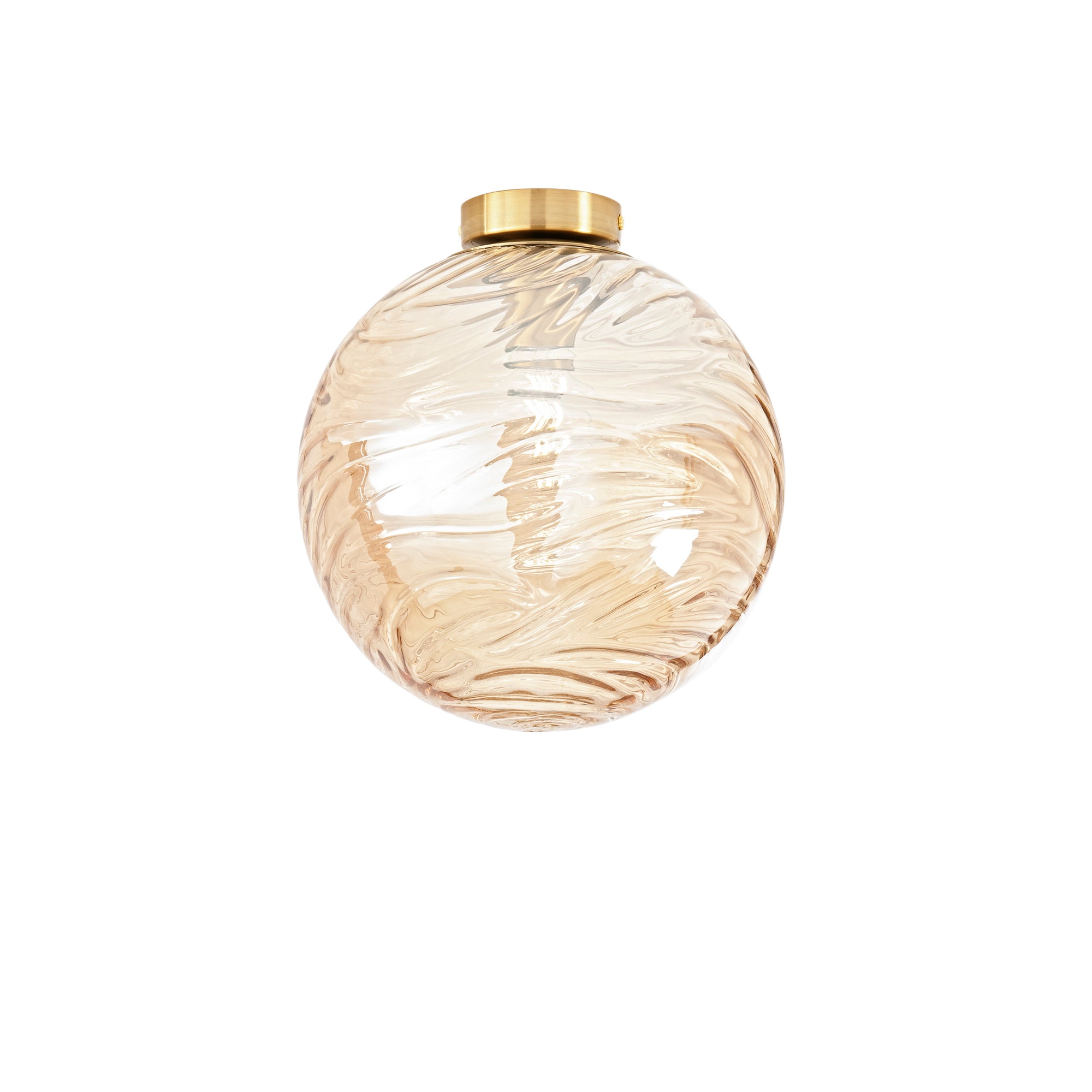 PLAFONIERA NEREIDE CHAMPAGNE 1XE27 30X30CM - Luce Ambiente e Design