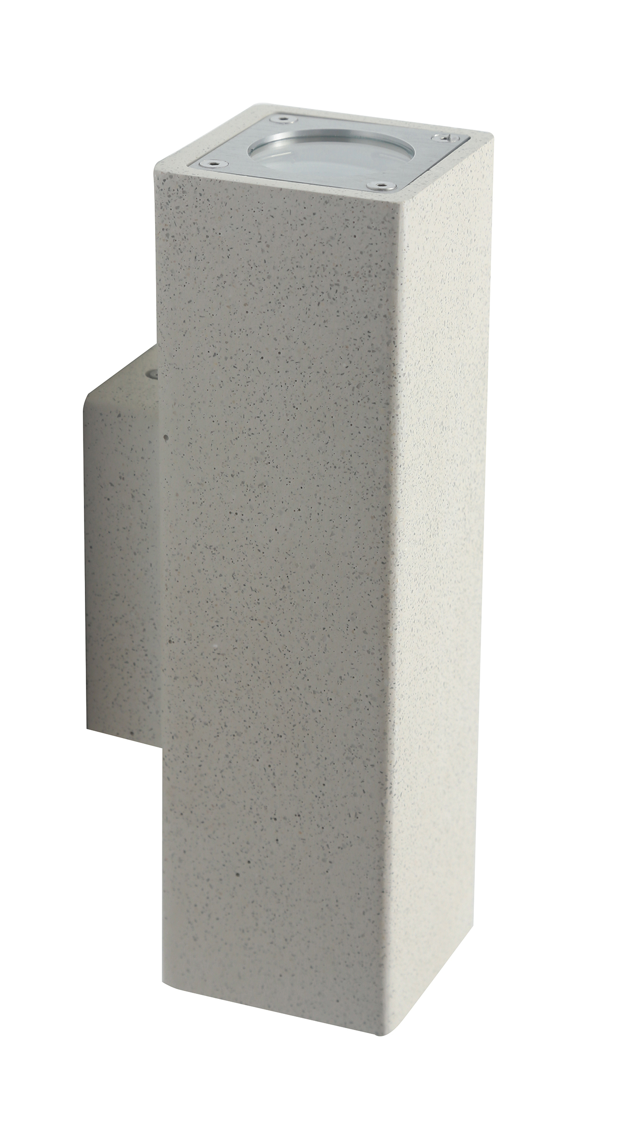 OAKLAND wall light in white concrete with dual-emission light IP65 - Intec